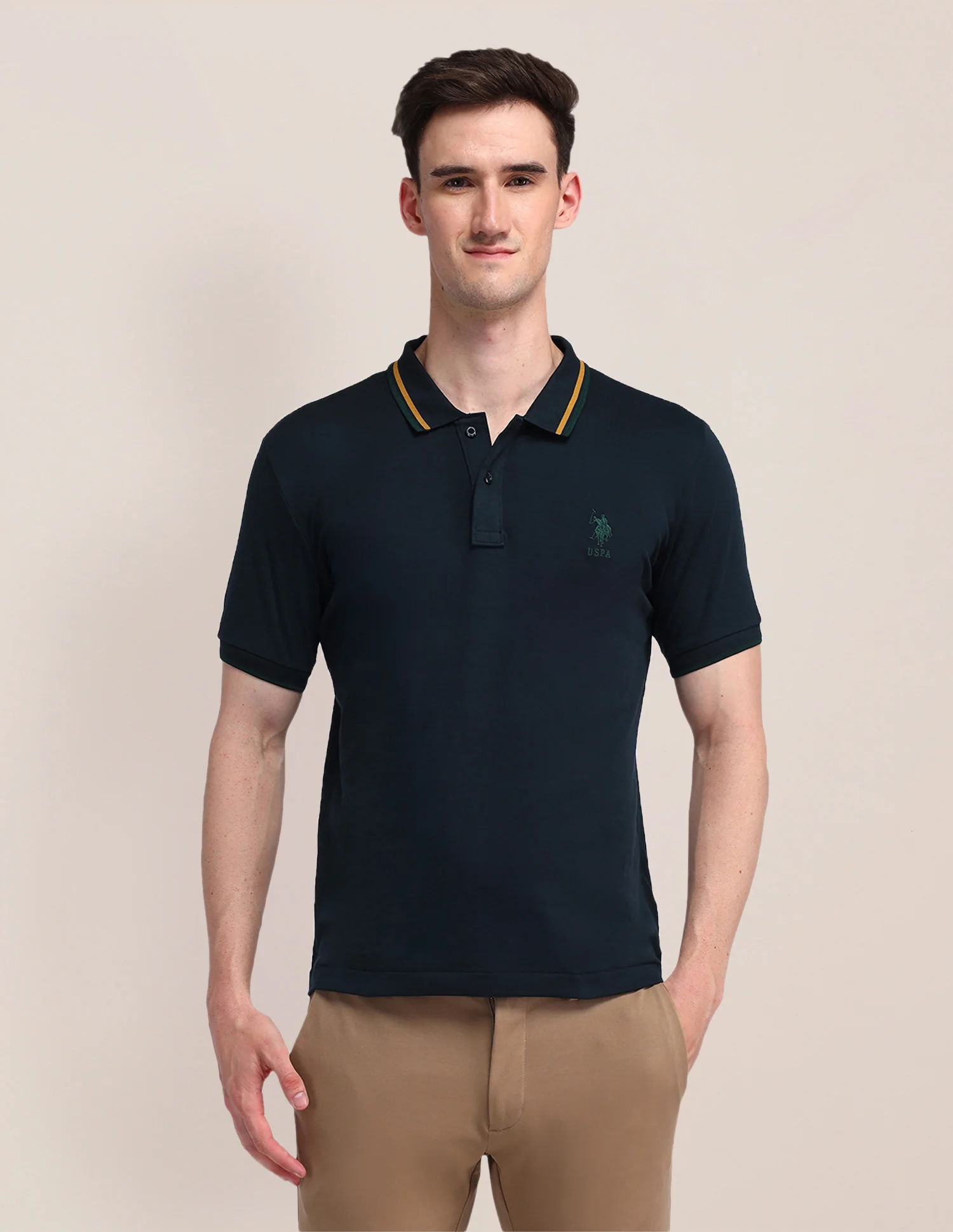 Solid Polo Shirt - Image 6