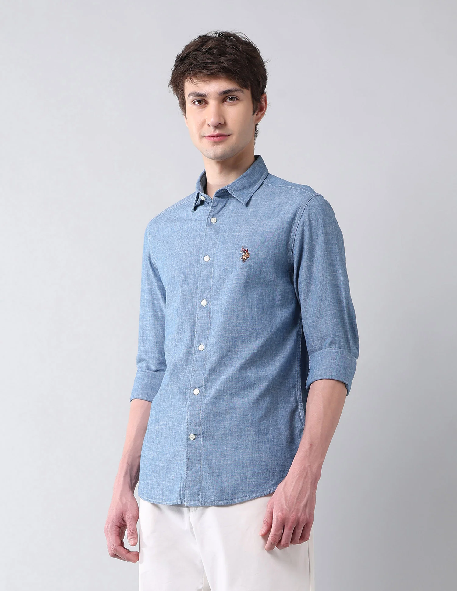 Solid Poplin Regular Fit Shirt - Image 4