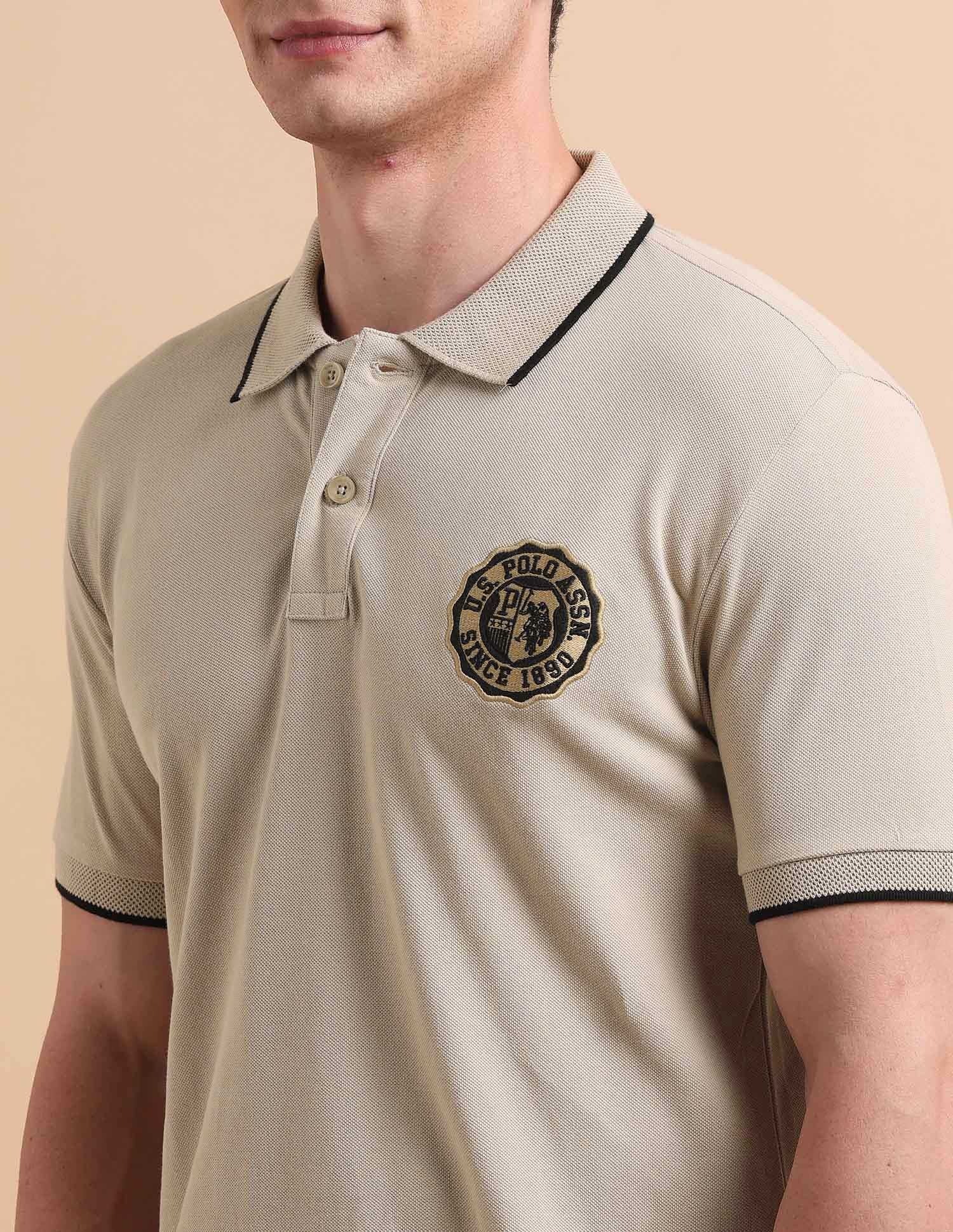 Solid Pure Cotton Polo Shirt - Image 7