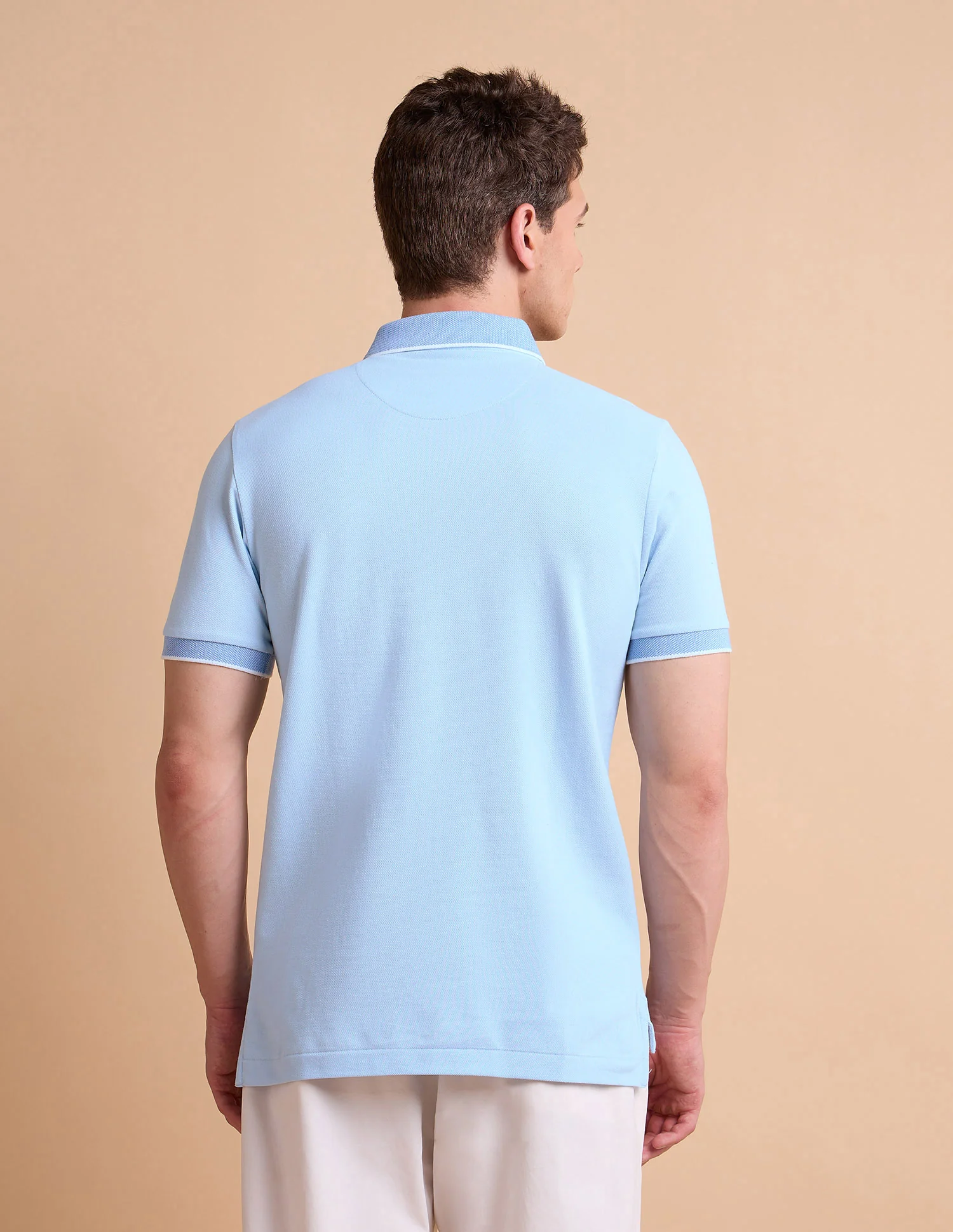 Solid Pure Cotton Polo Shirt - Image 5