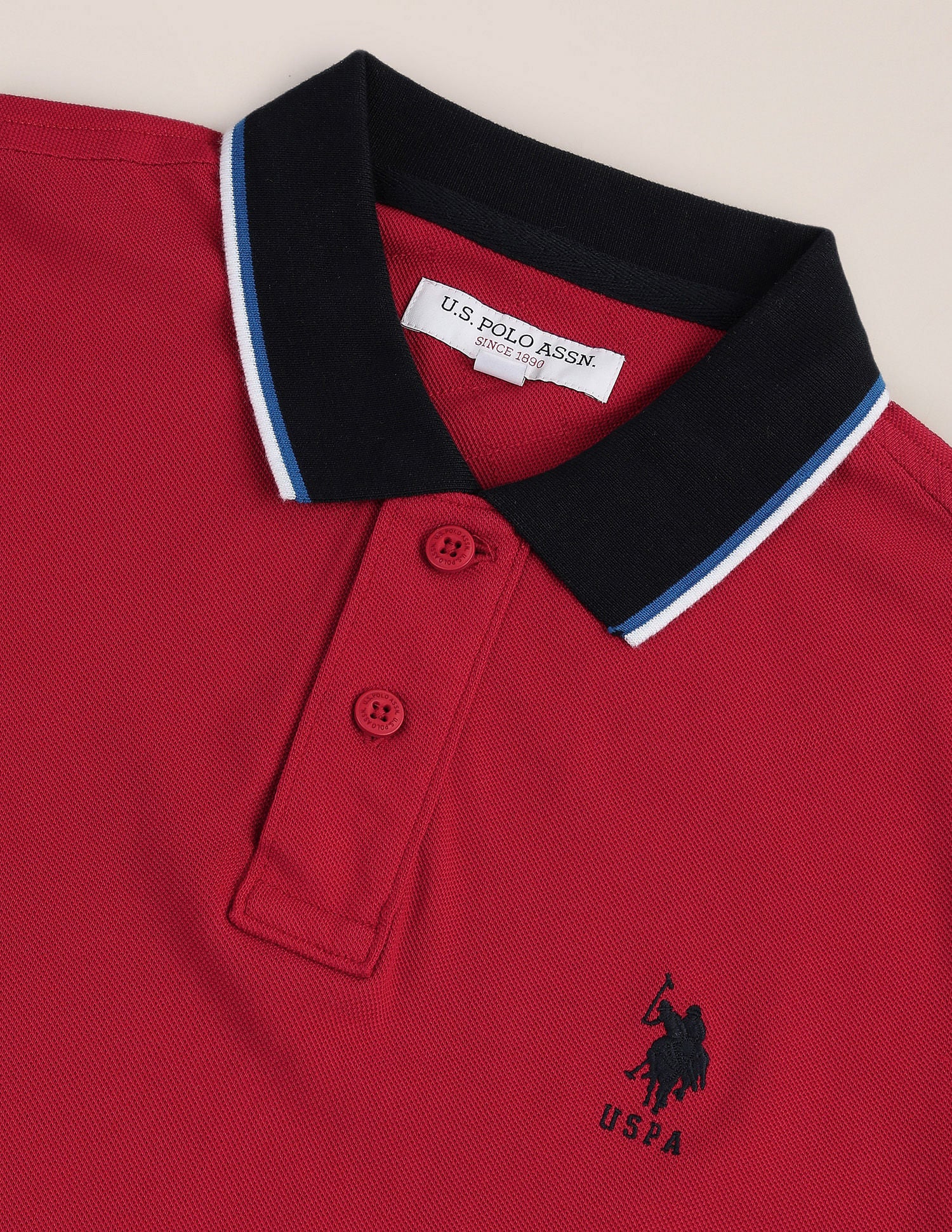 Solid Pure Cotton Polo Shirt - Image 2