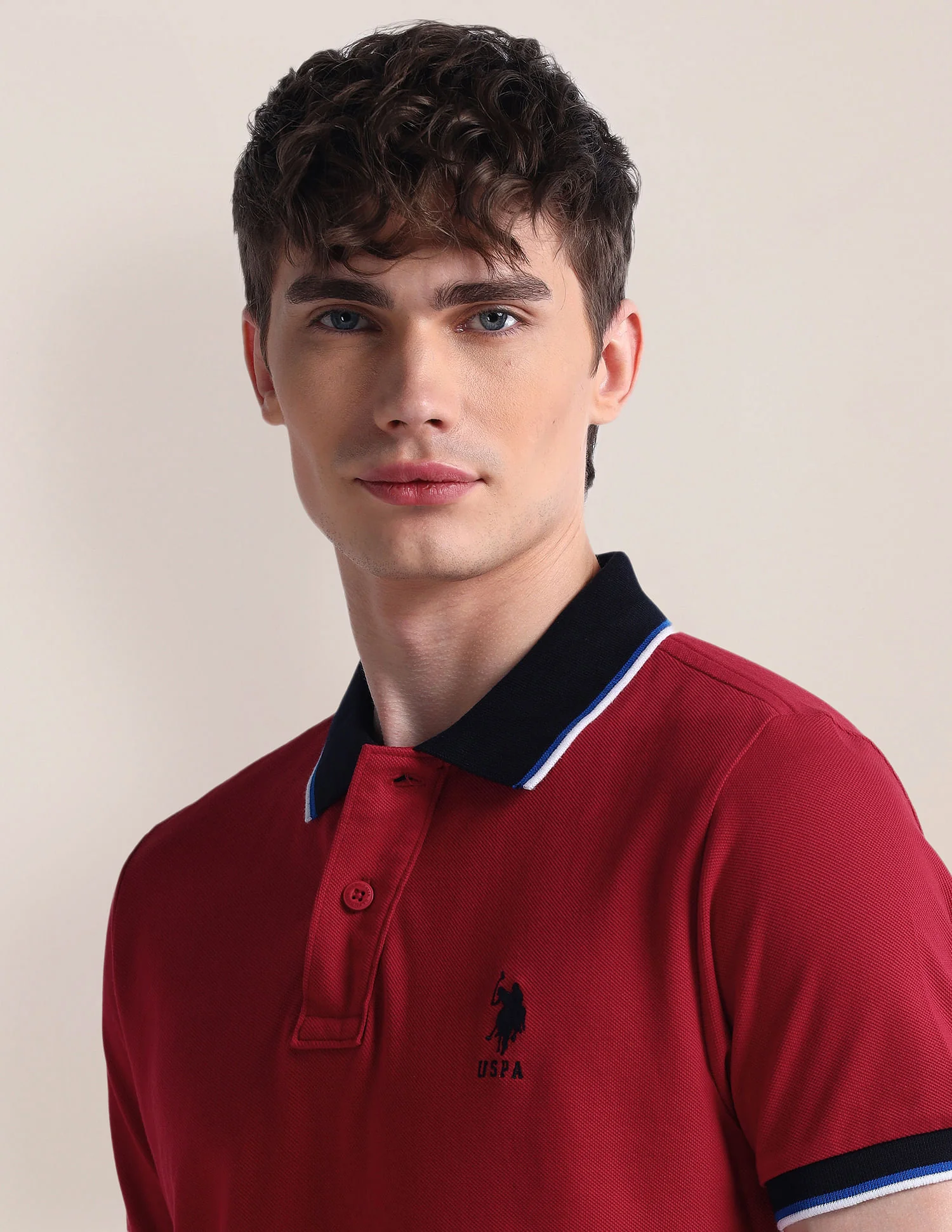 Solid Pure Cotton Polo Shirt - Image 7