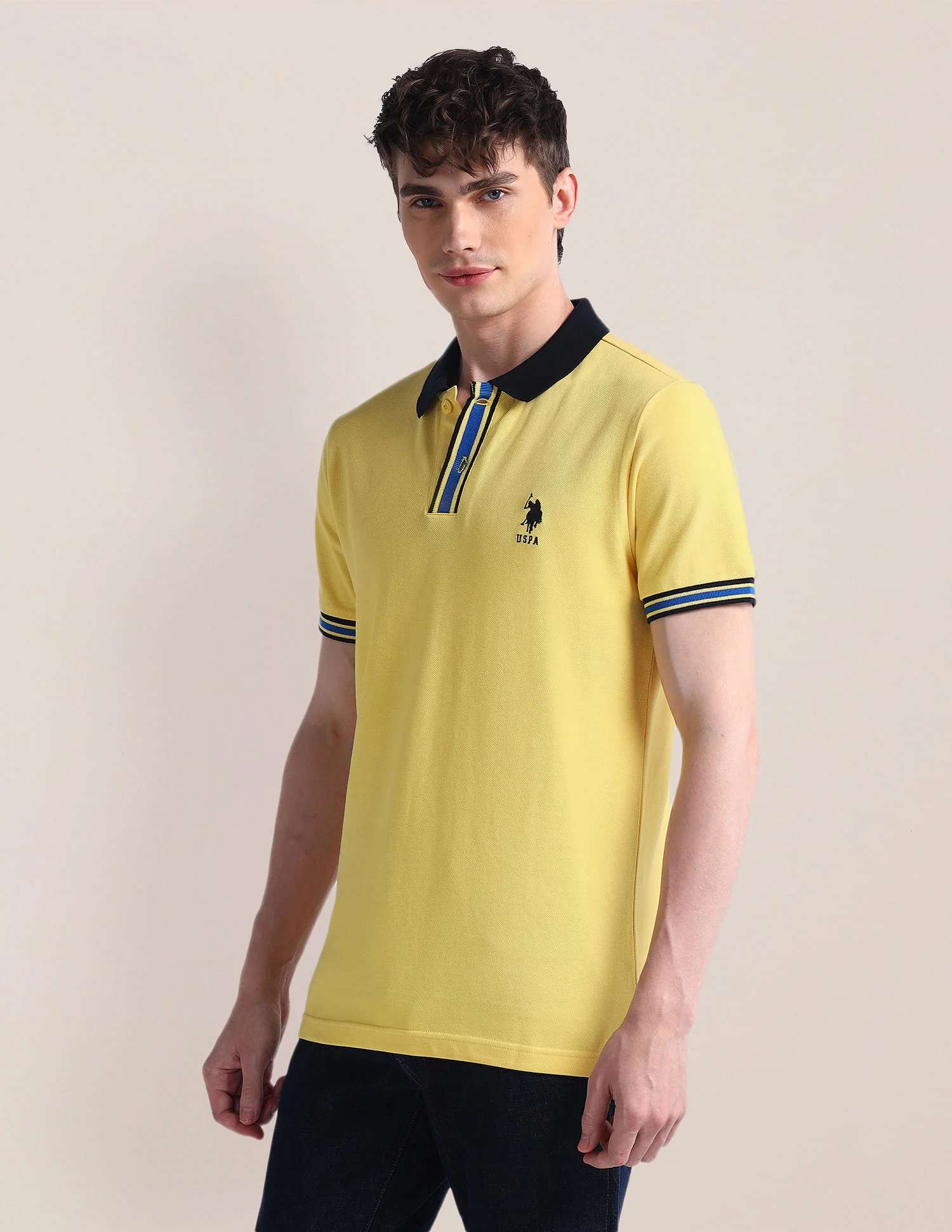 Solid Pure Cotton Polo Shirt - Image 4