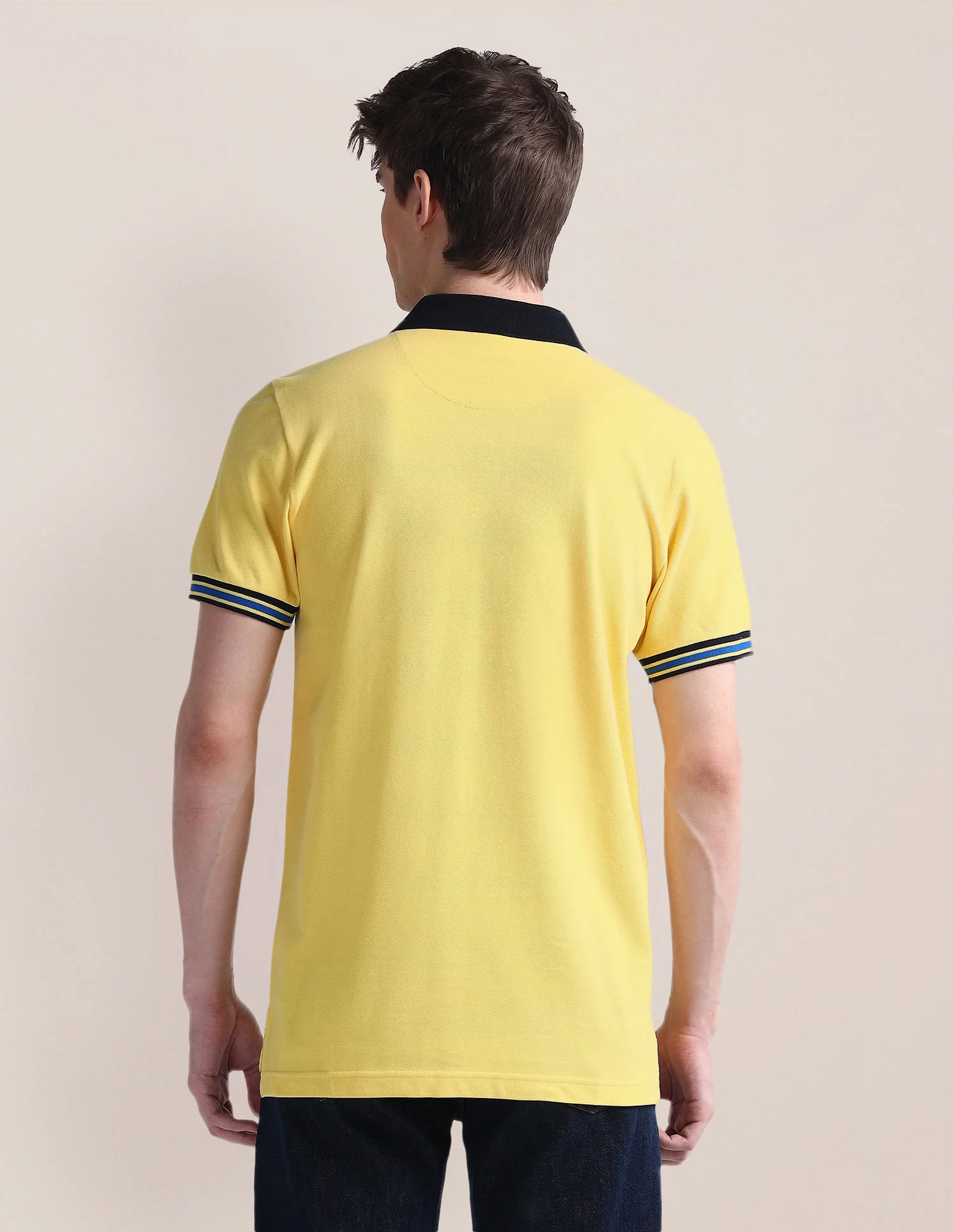 Solid Pure Cotton Polo Shirt - Image 5