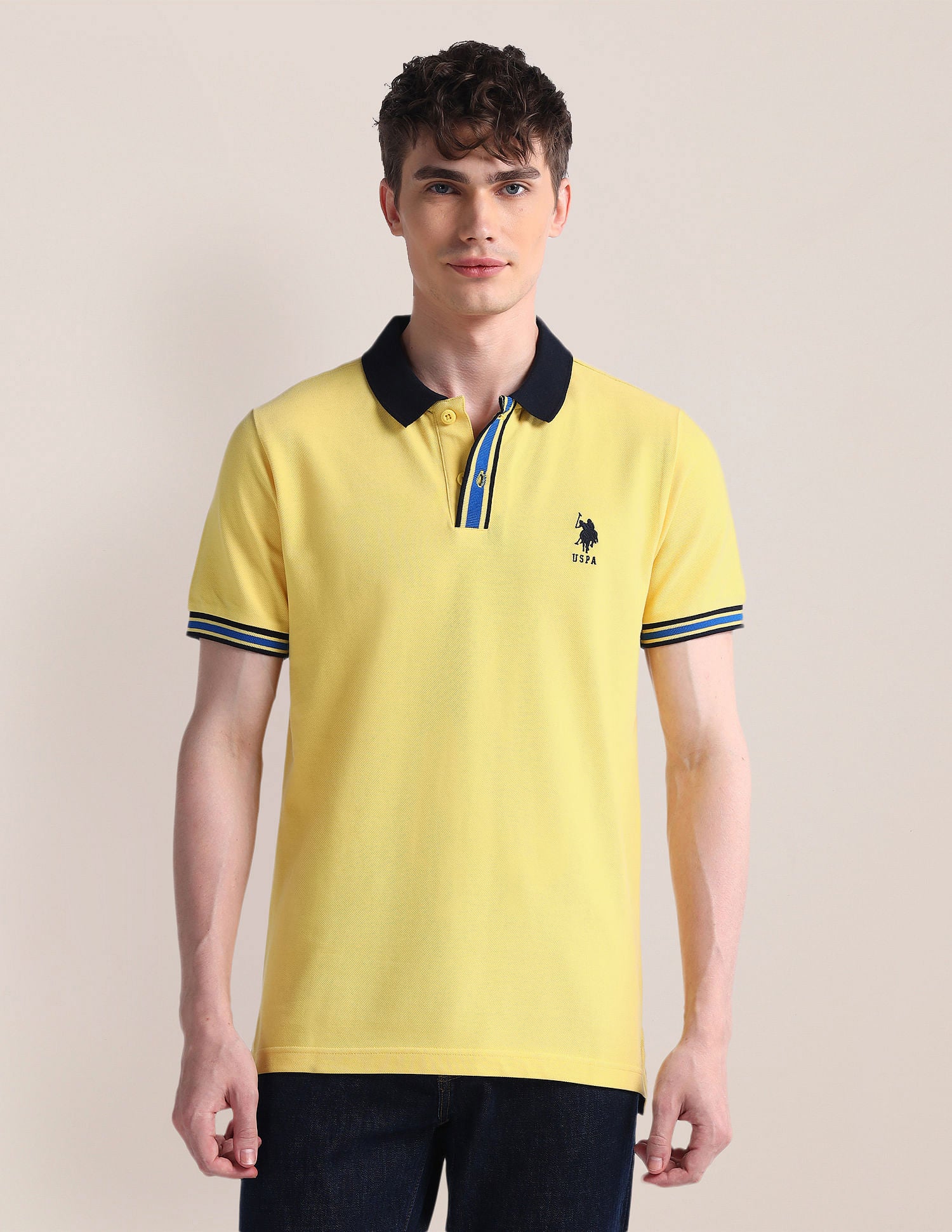 Solid Pure Cotton Polo Shirt - Image 6