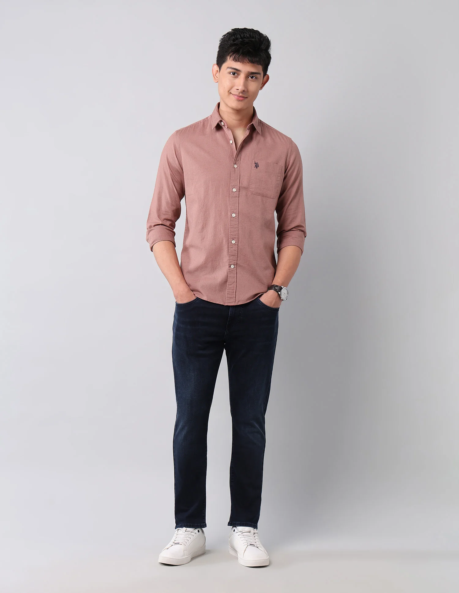 Solid Pure Cotton Shirt - Image 3