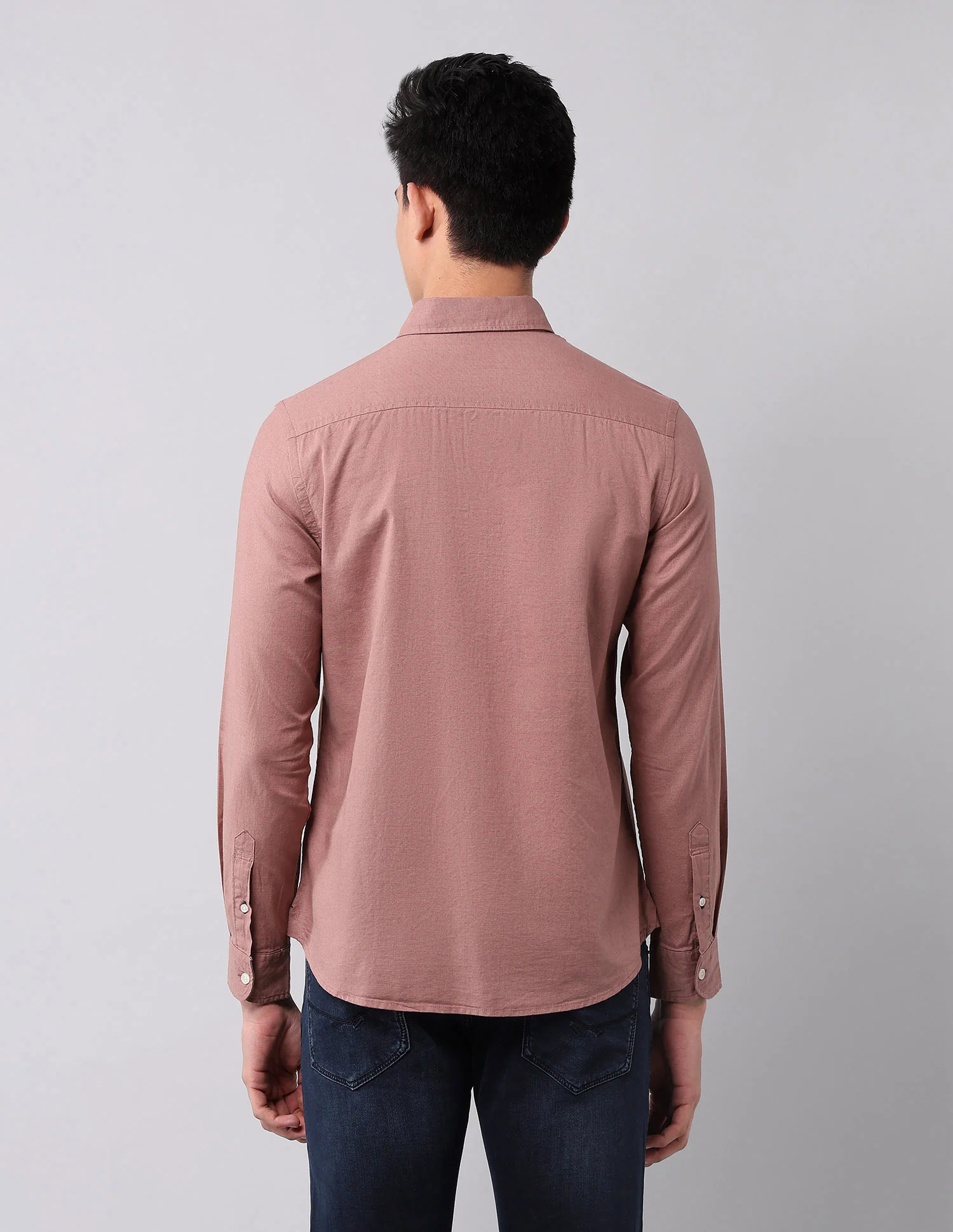 Solid Pure Cotton Shirt - Image 5