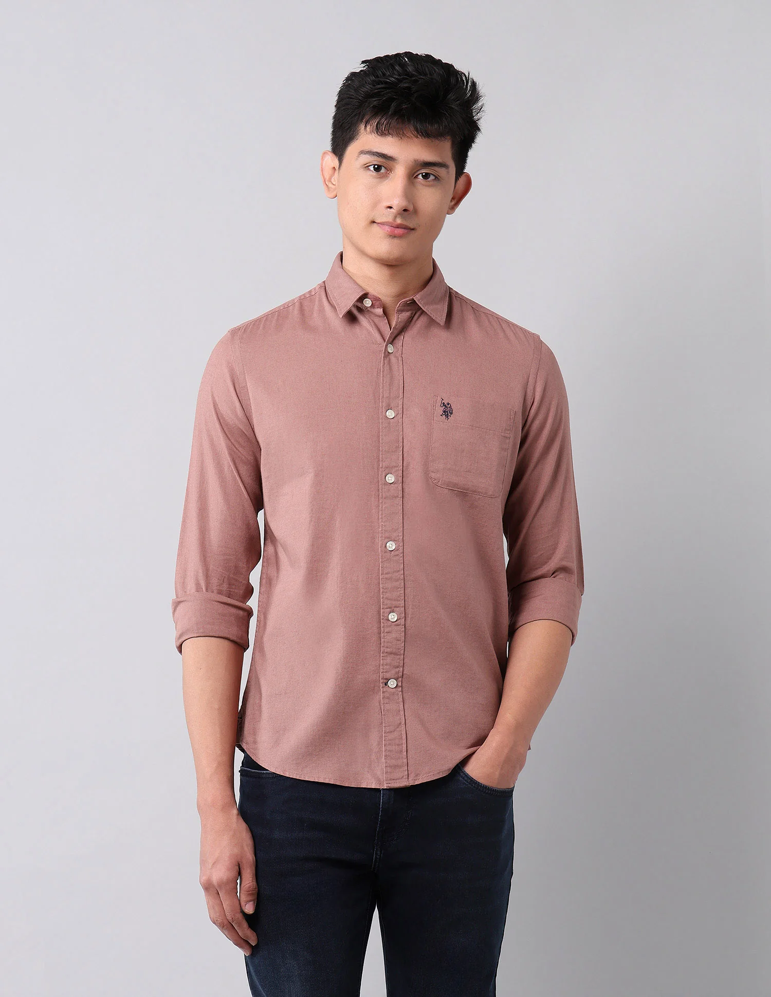 Solid Pure Cotton Shirt - Image 6