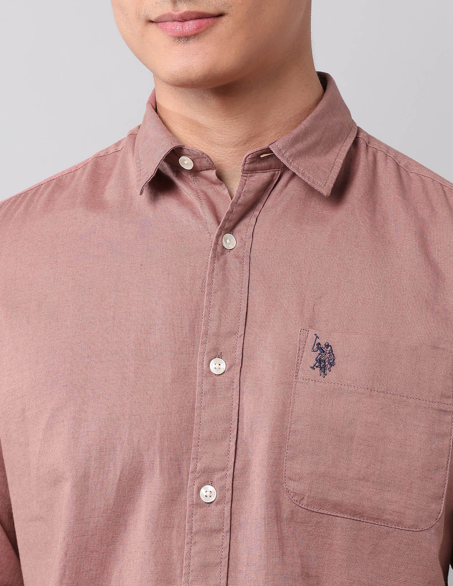 Solid Pure Cotton Shirt - Image 7