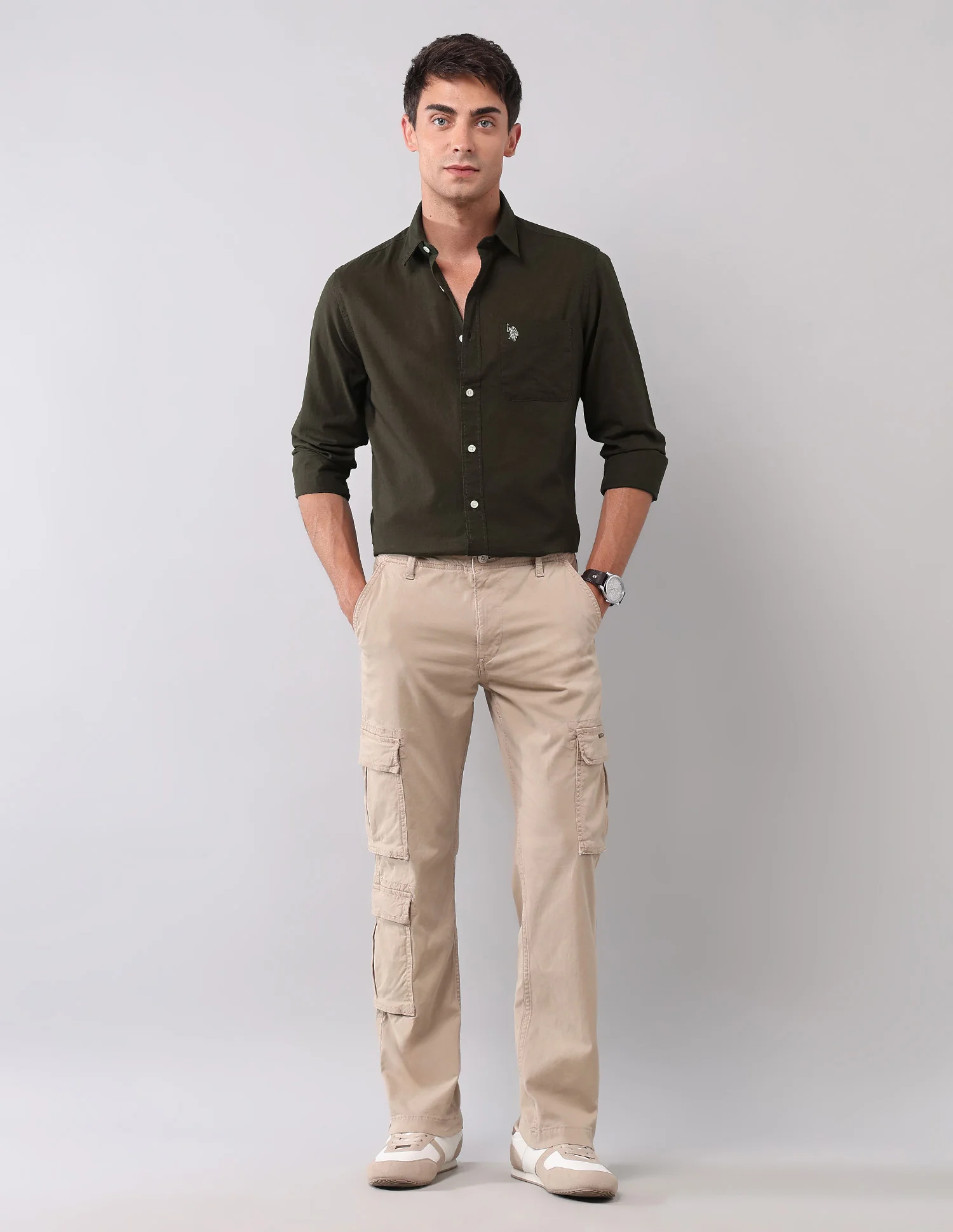 Solid Pure Cotton Shirt - Image 3