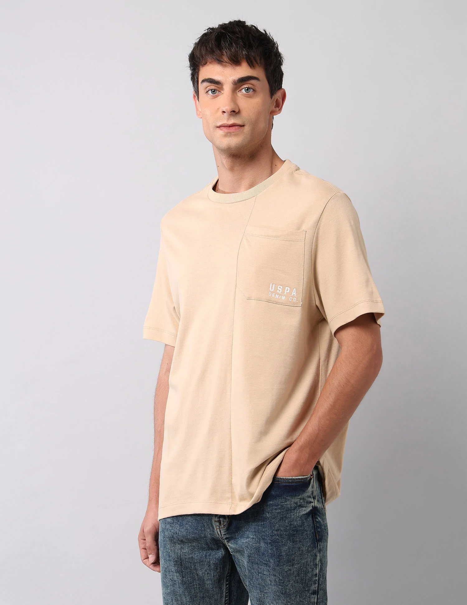 Solid Pure Cotton T-Shirt - Image 4