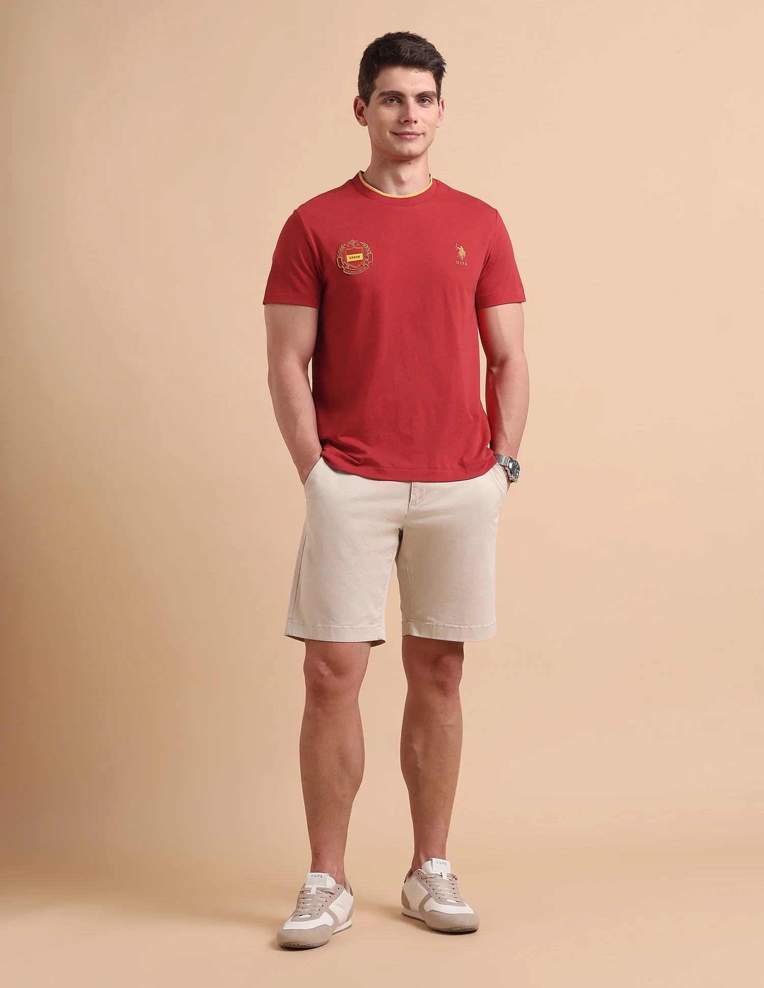 Solid Pure Cotton T-Shirt - Image 3