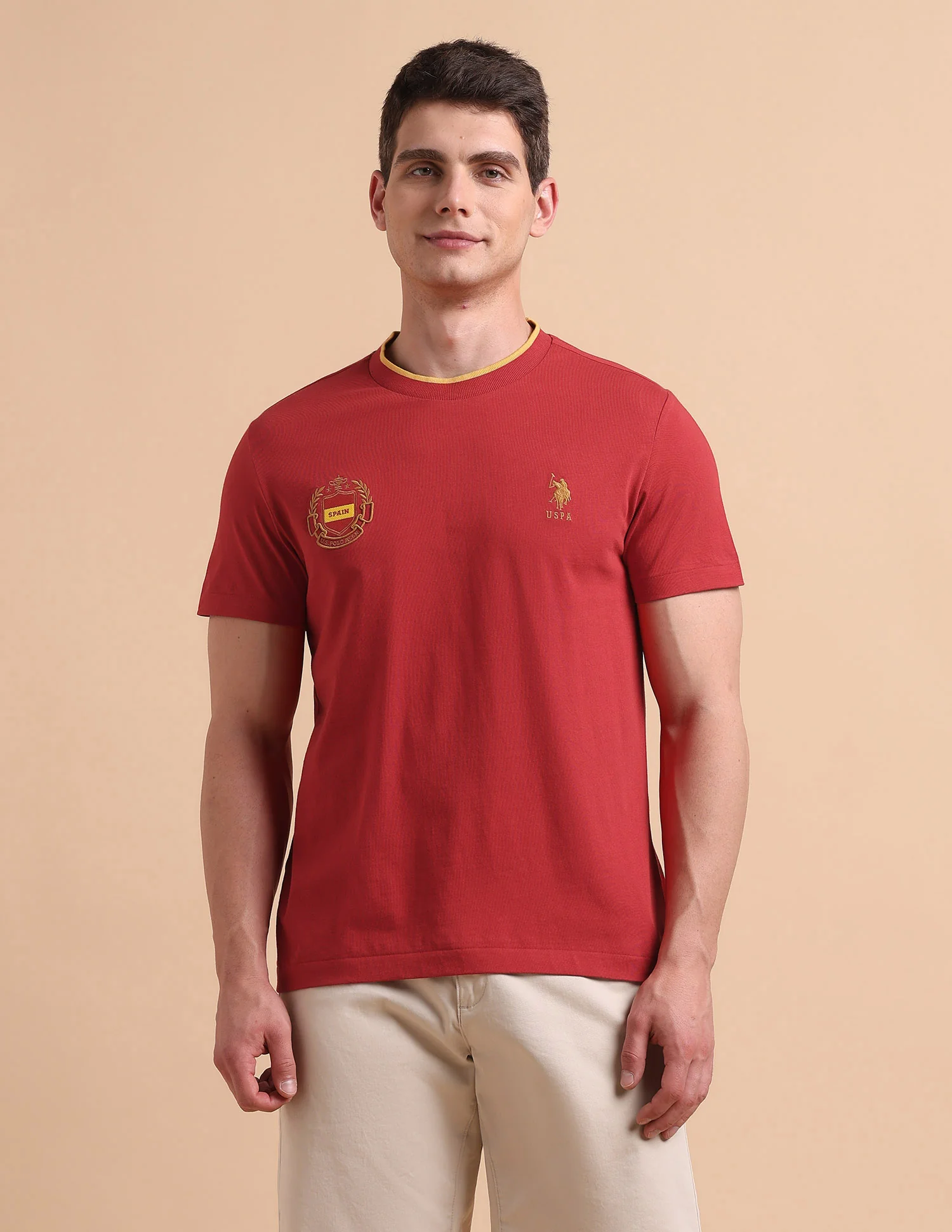 Solid Pure Cotton T-Shirt - Image 6