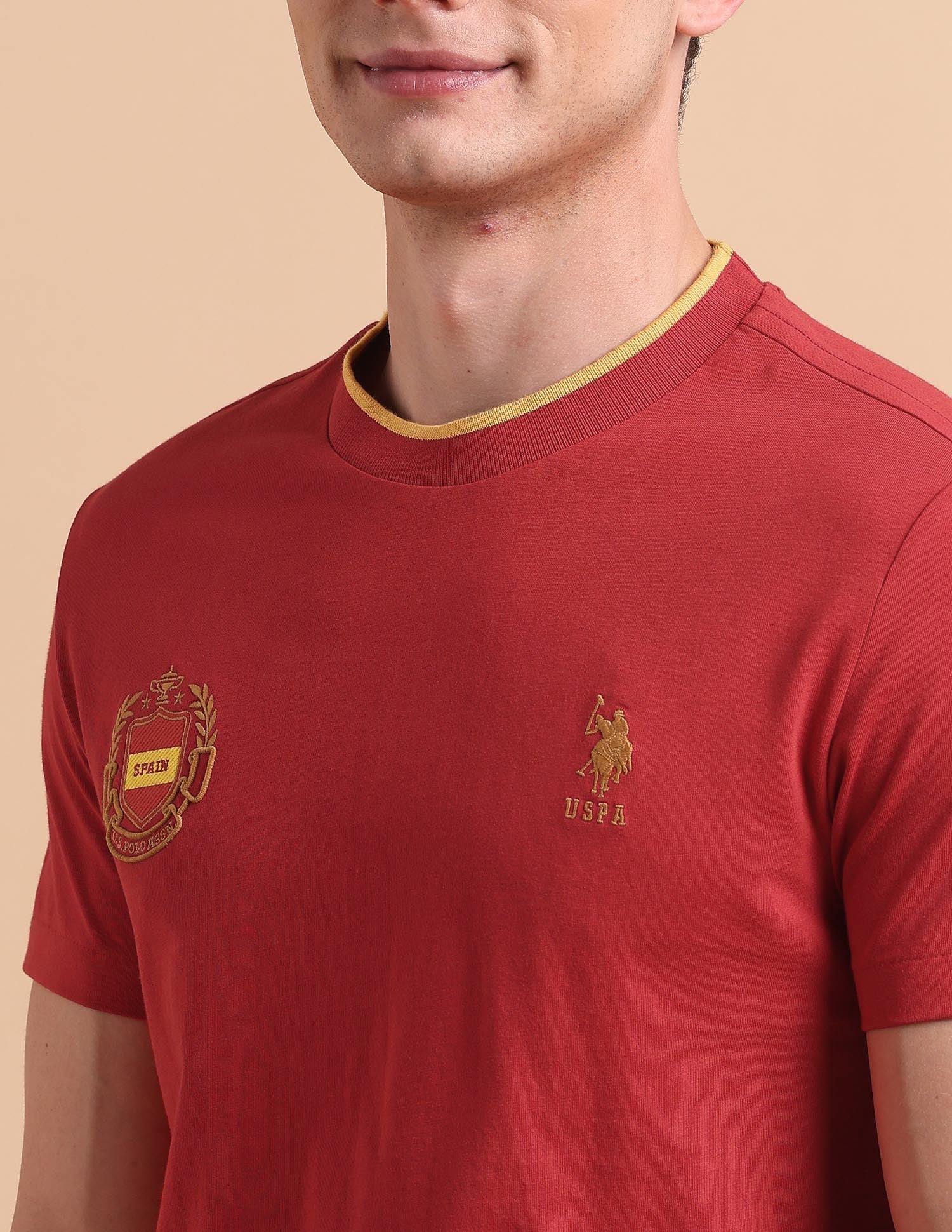 Solid Pure Cotton T-Shirt - Image 7
