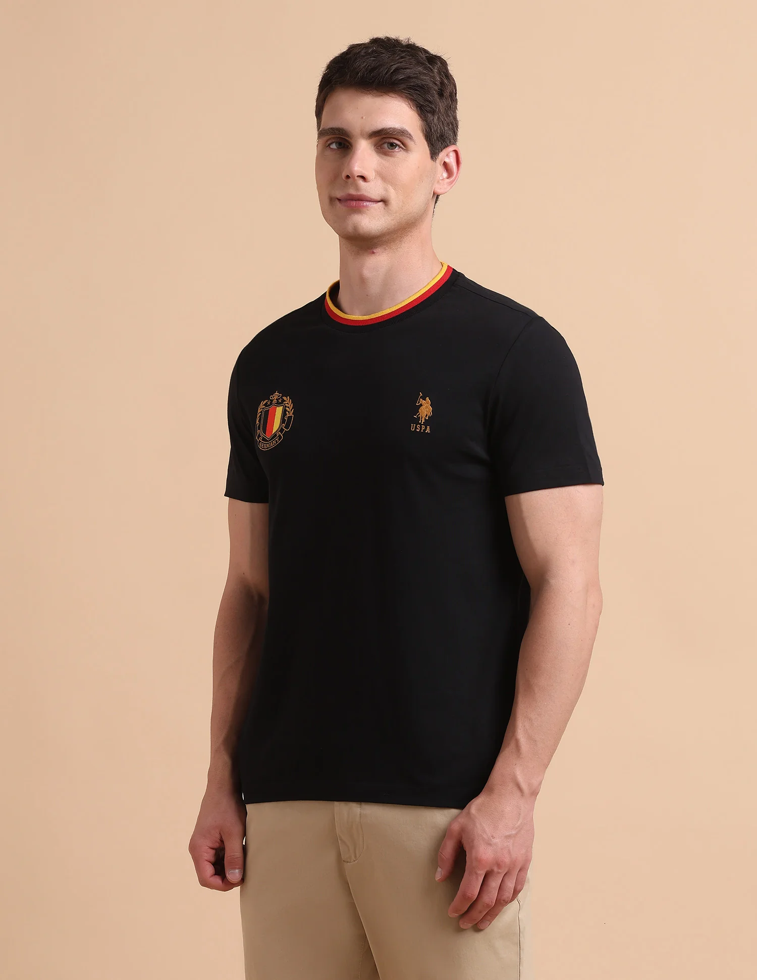 Solid Pure Cotton T-Shirt - Image 4