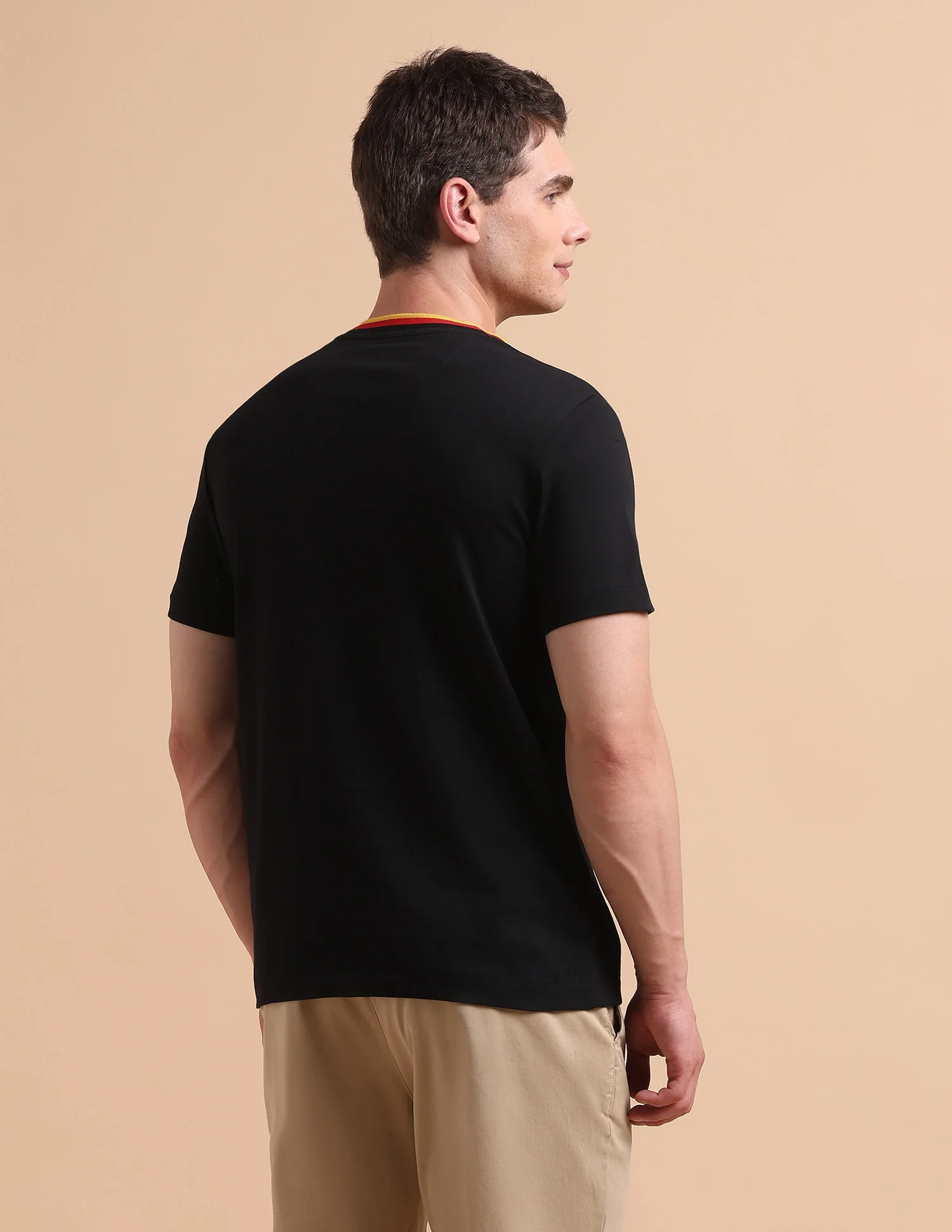Solid Pure Cotton T-Shirt - Image 5