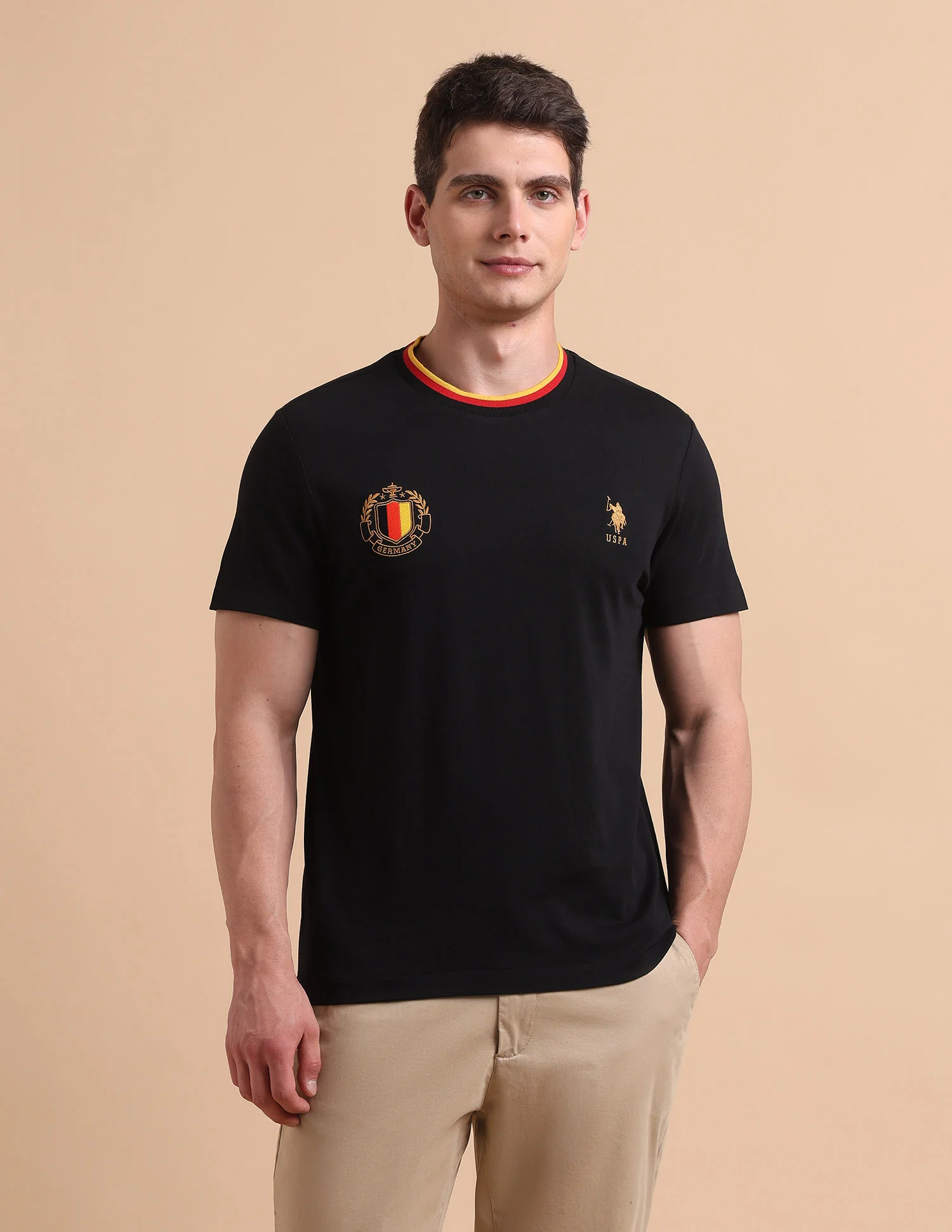 Solid Pure Cotton T-Shirt - Image 6