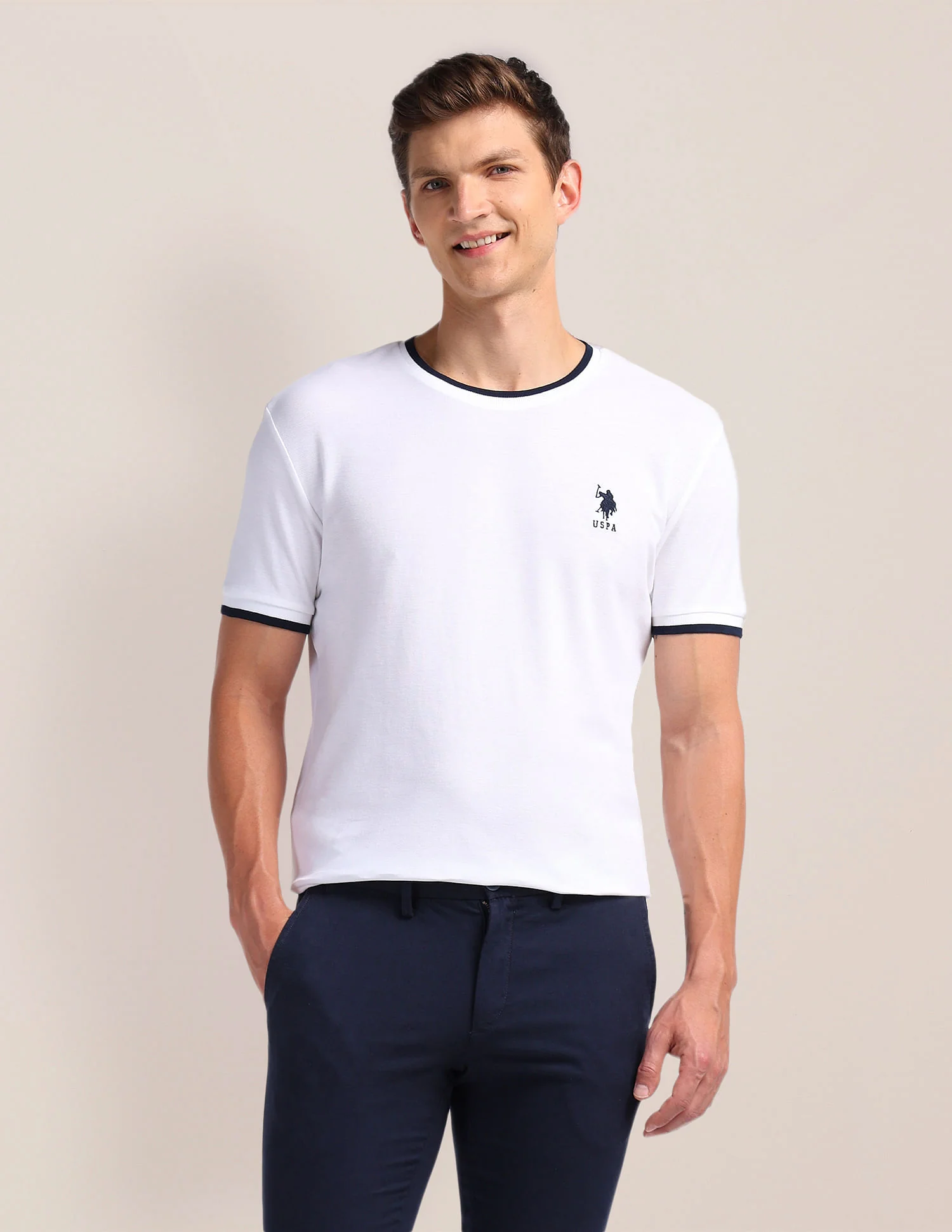 Solid Pure Cotton T-Shirt