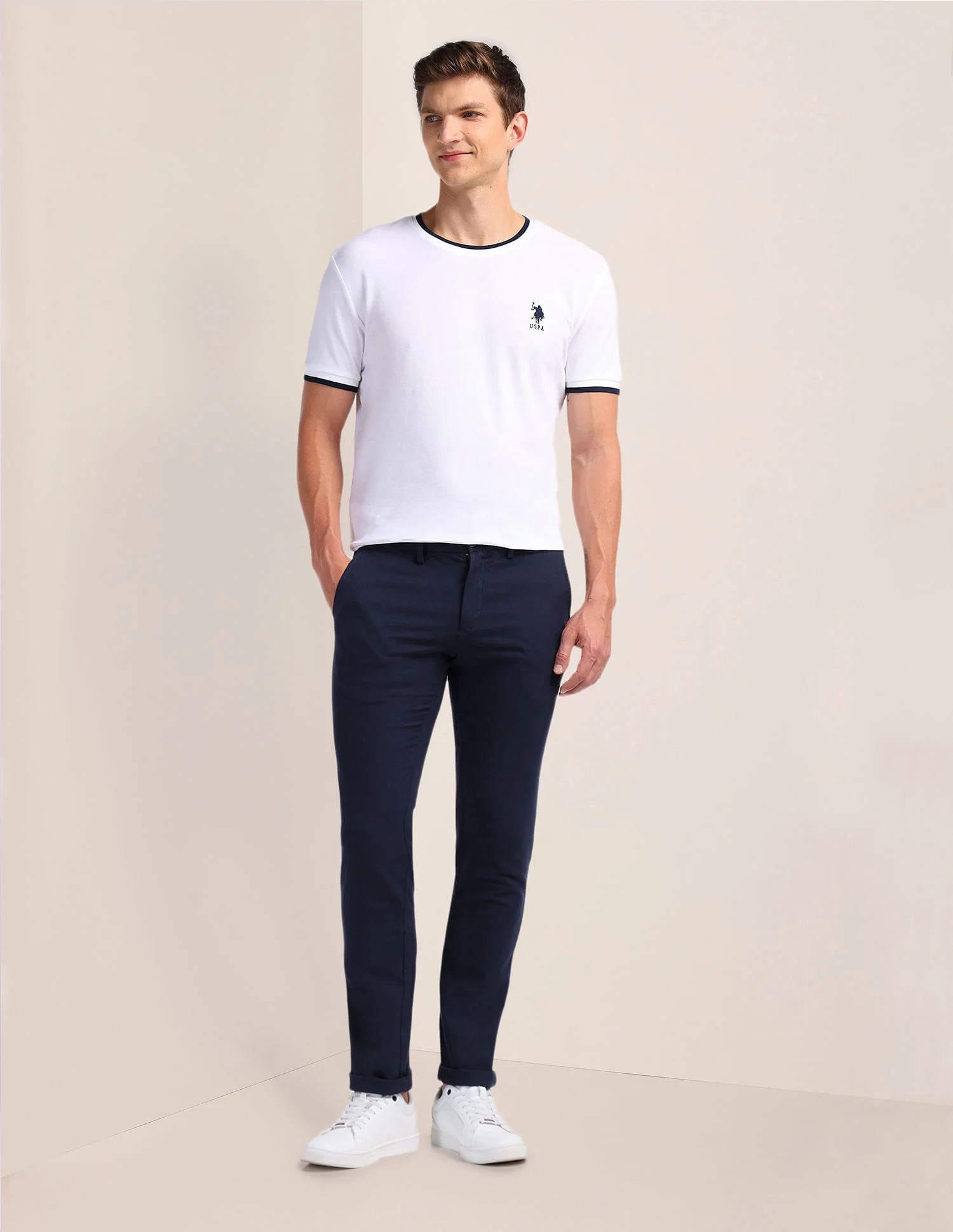 Solid Pure Cotton T-Shirt - Image 3
