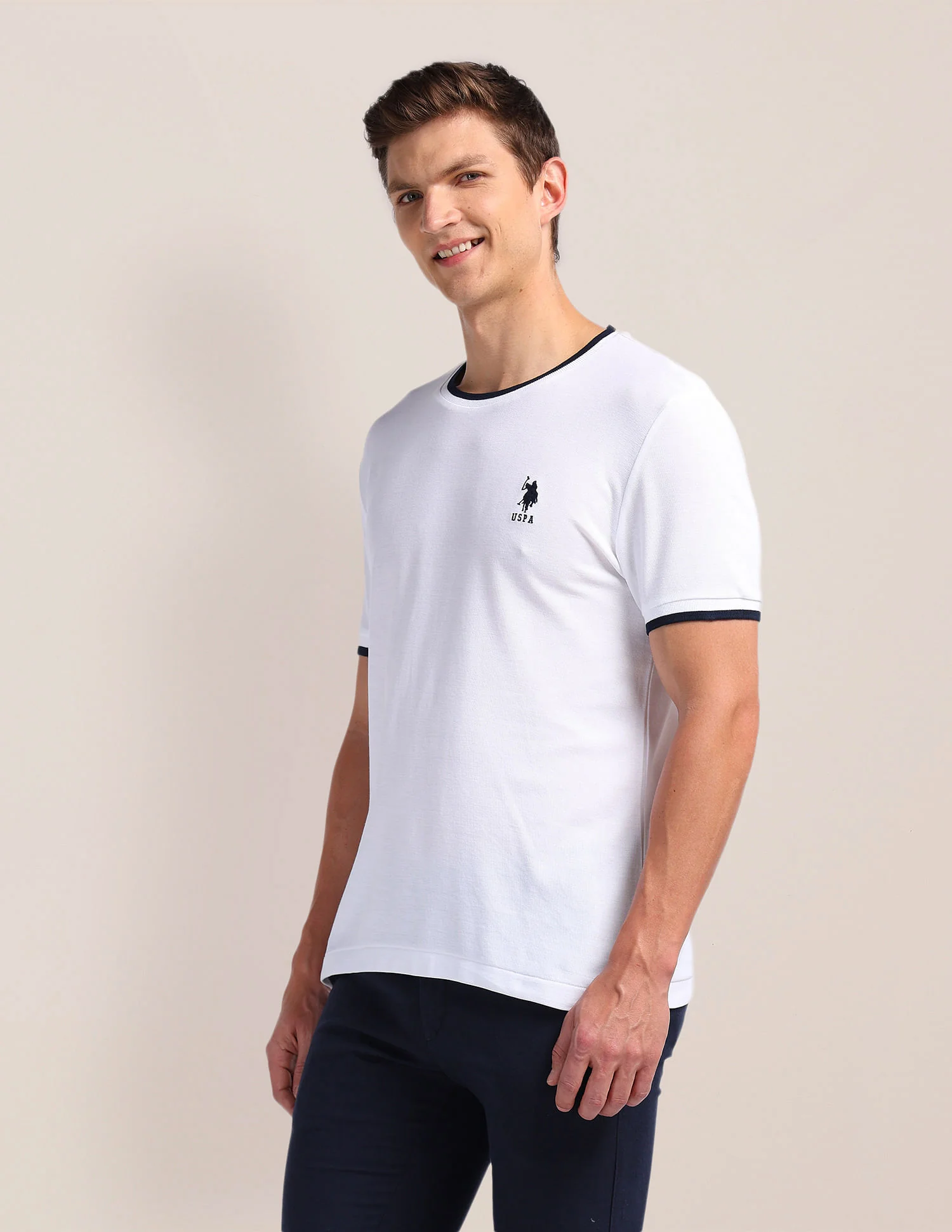 Solid Pure Cotton T-Shirt - Image 4