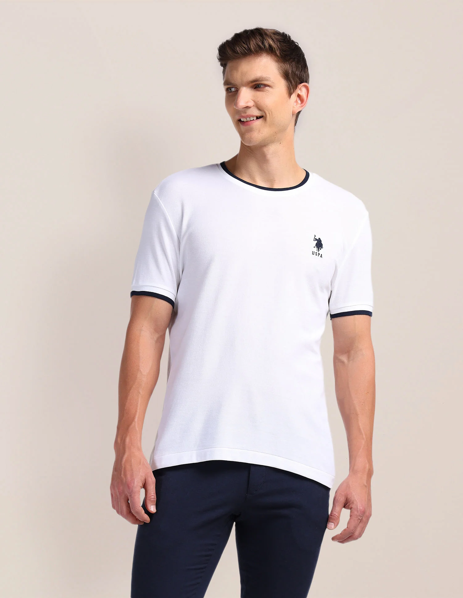 Solid Pure Cotton T-Shirt - Image 6