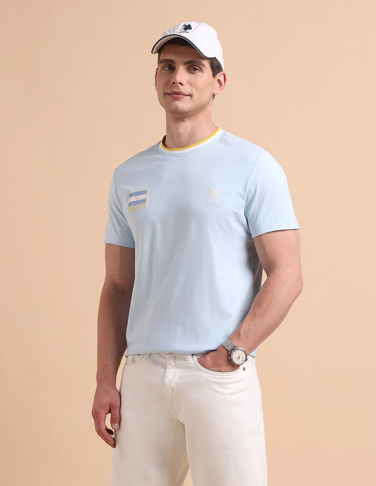 Solid Pure Cotton T-Shirt