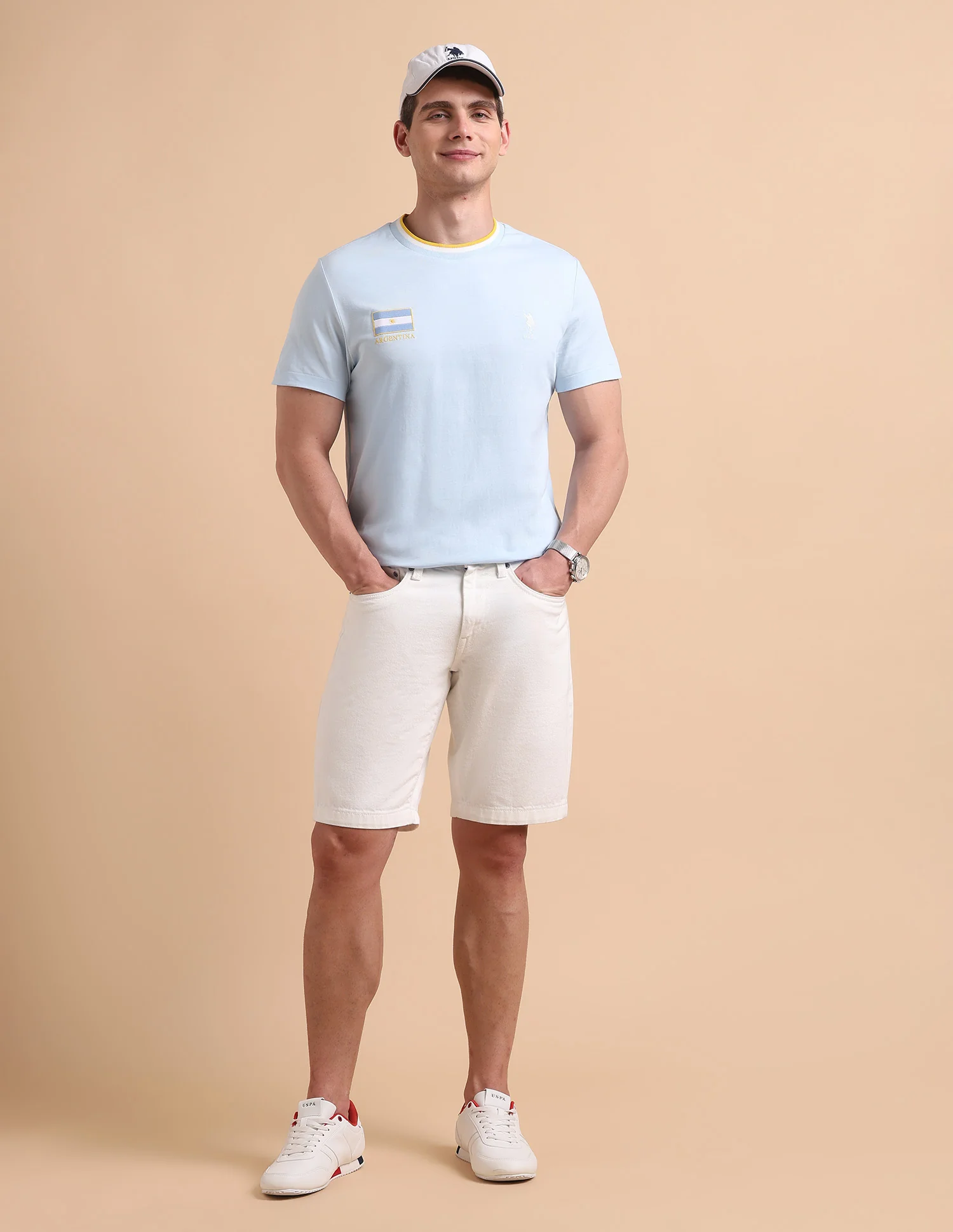 Solid Pure Cotton T-Shirt - Image 3
