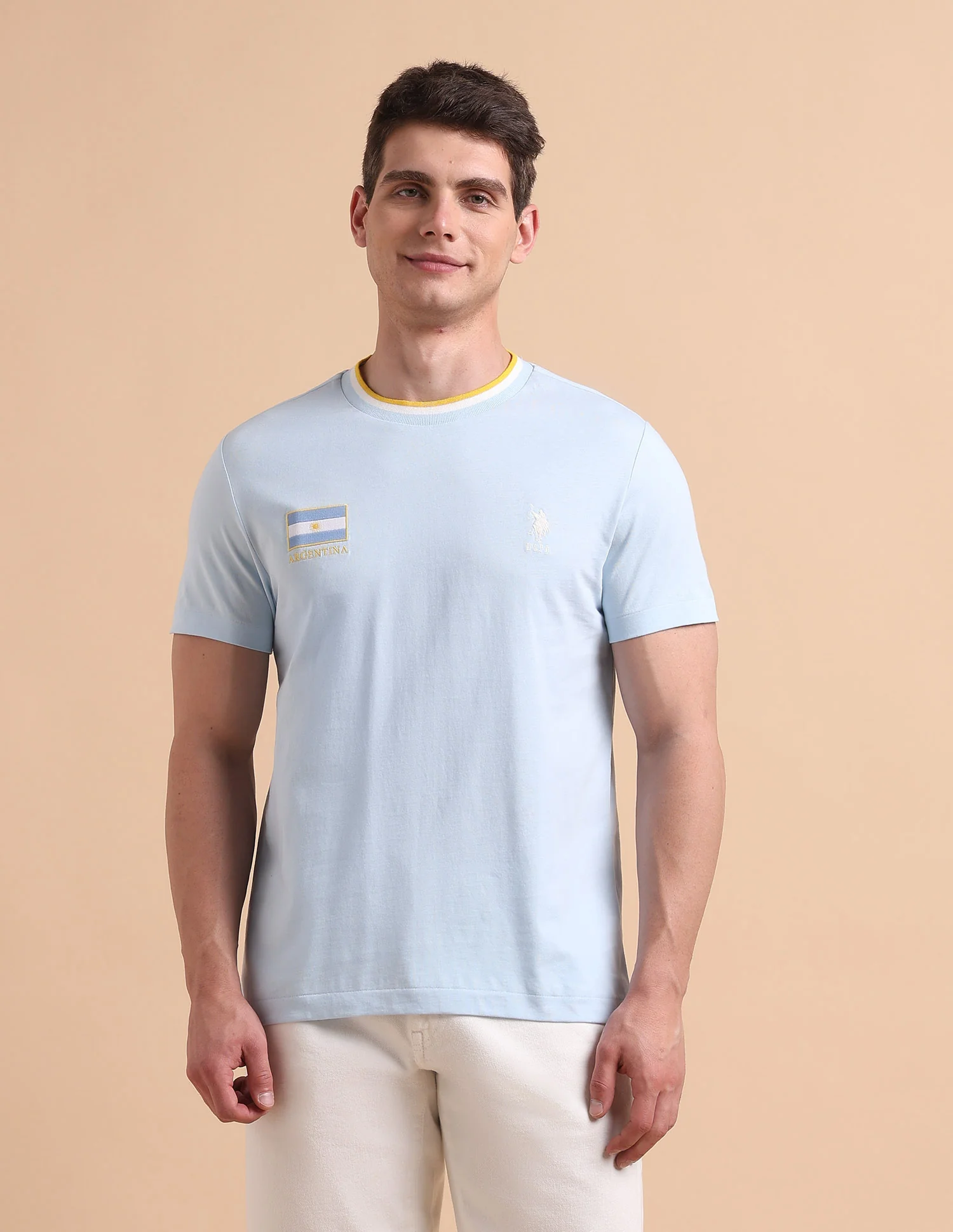 Solid Pure Cotton T-Shirt - Image 6