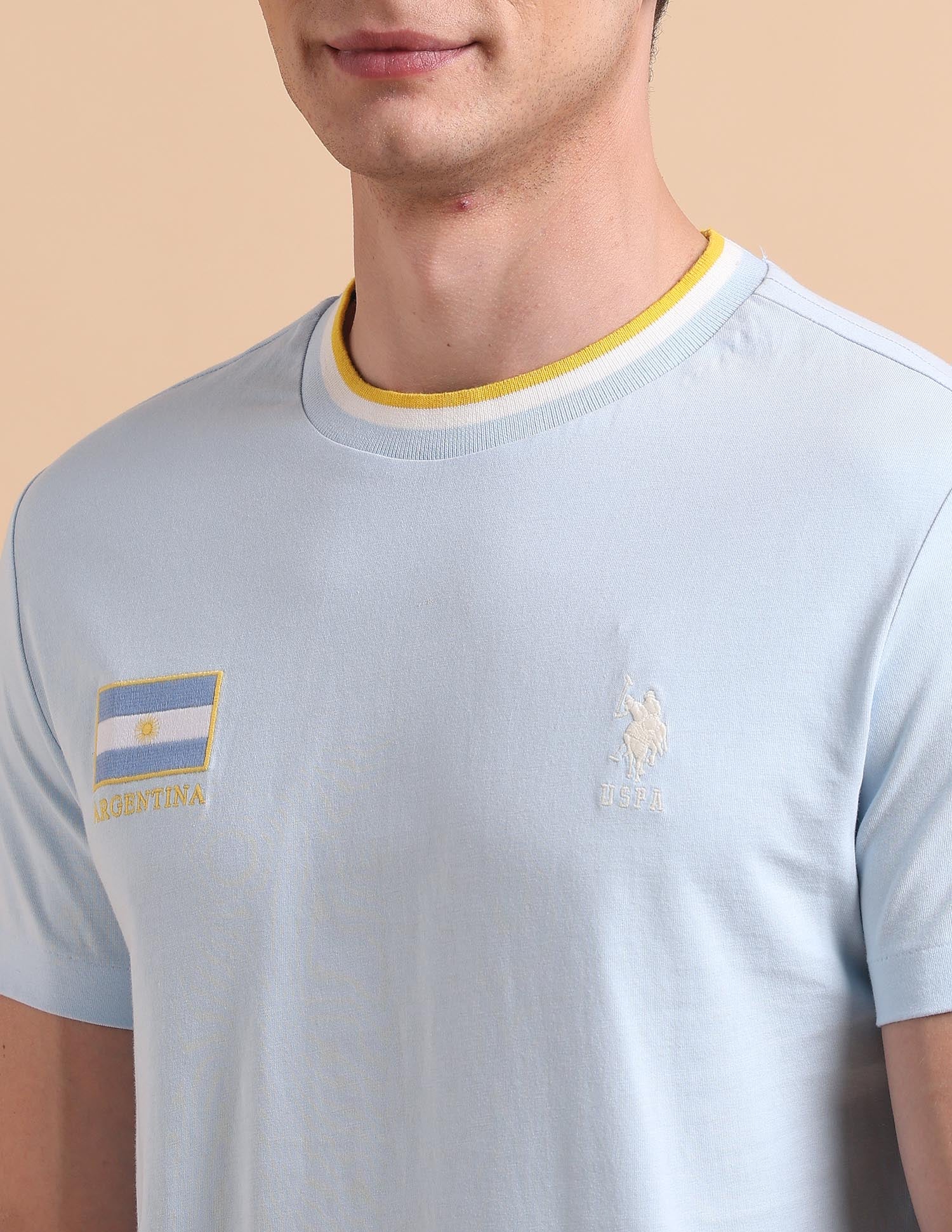 Solid Pure Cotton T-Shirt - Image 7
