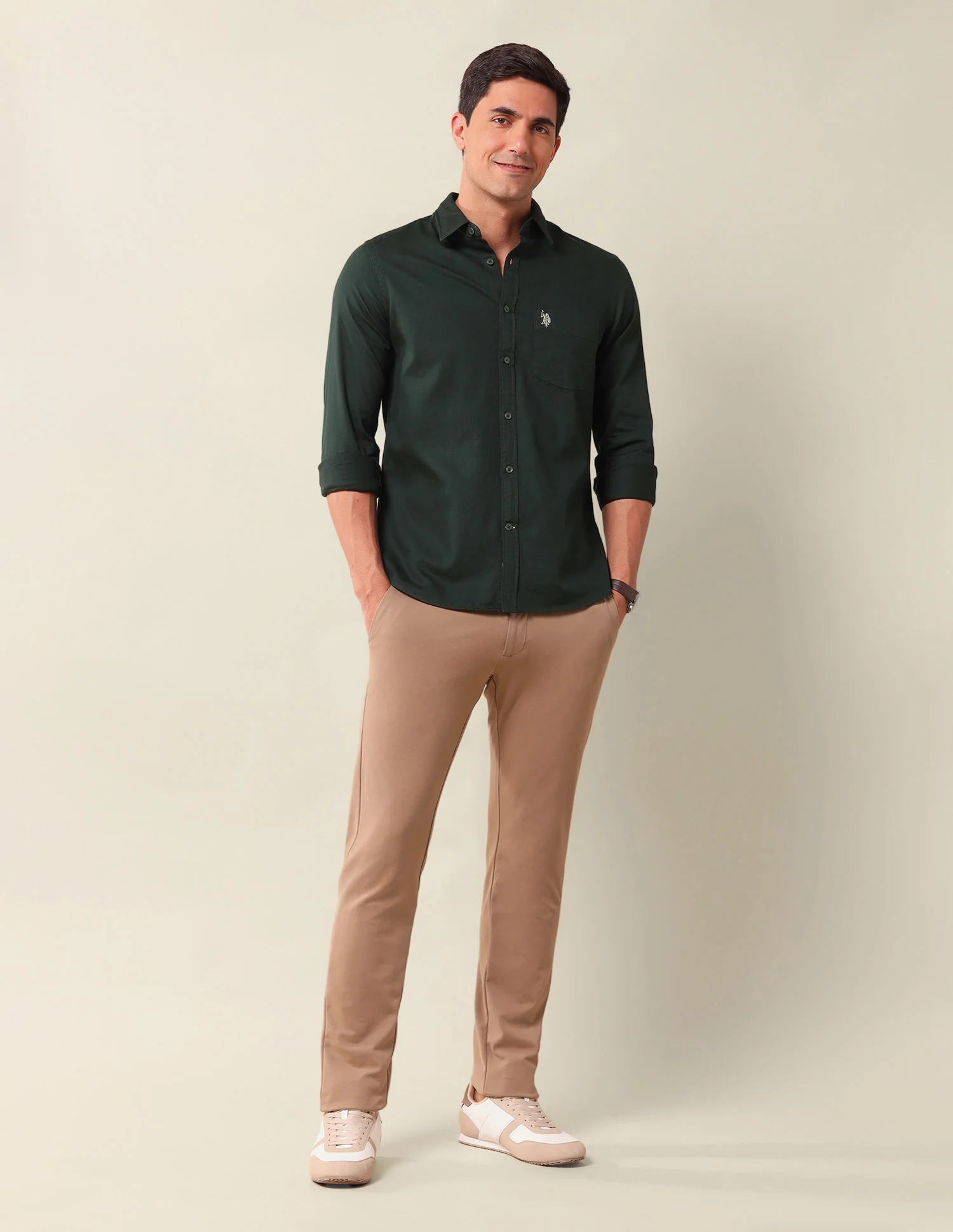 Solid Pure CottonShirt - Image 3