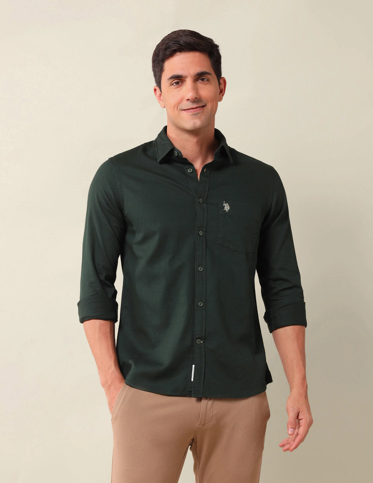 Solid Pure CottonShirt - Image 6
