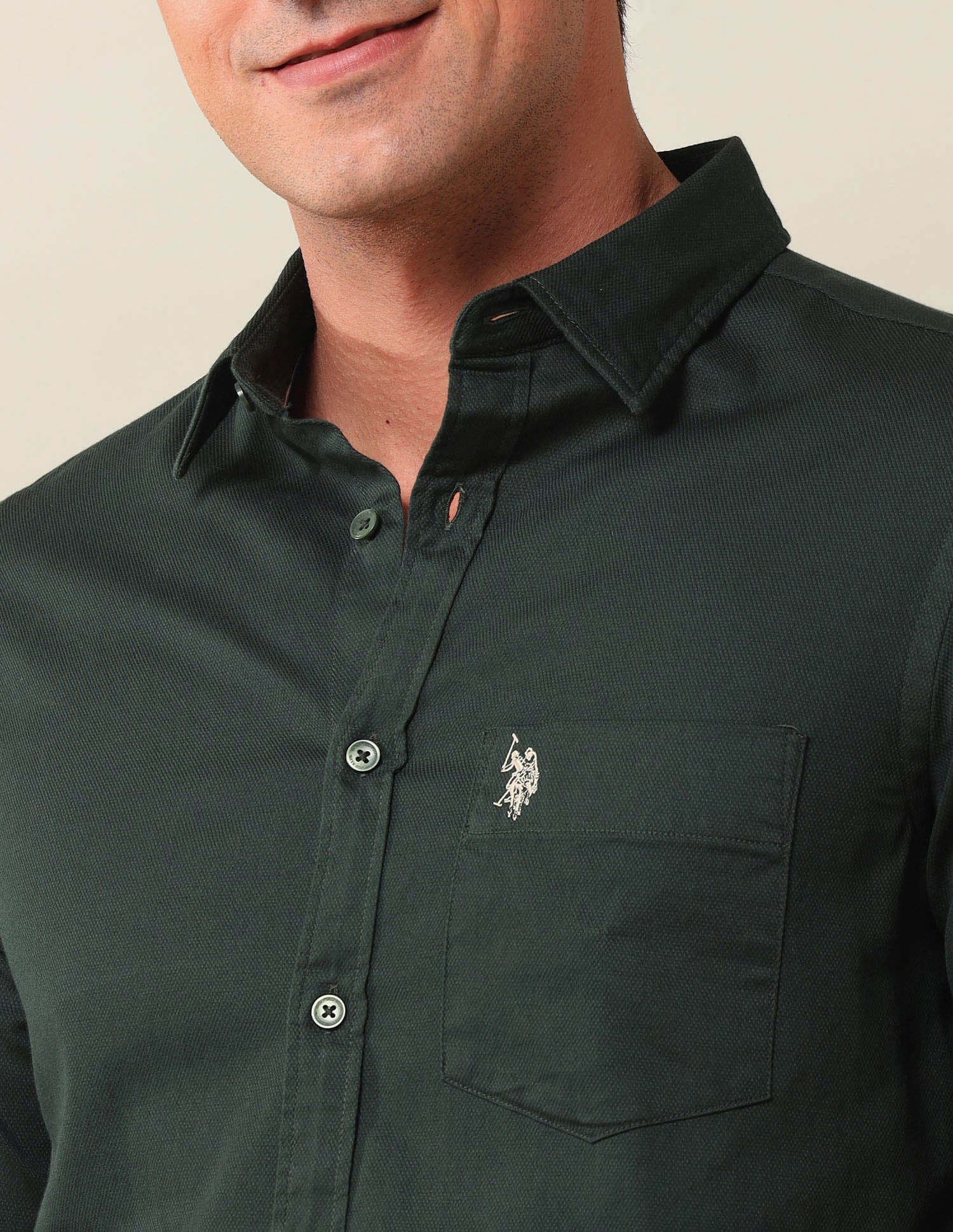 Solid Pure CottonShirt - Image 7
