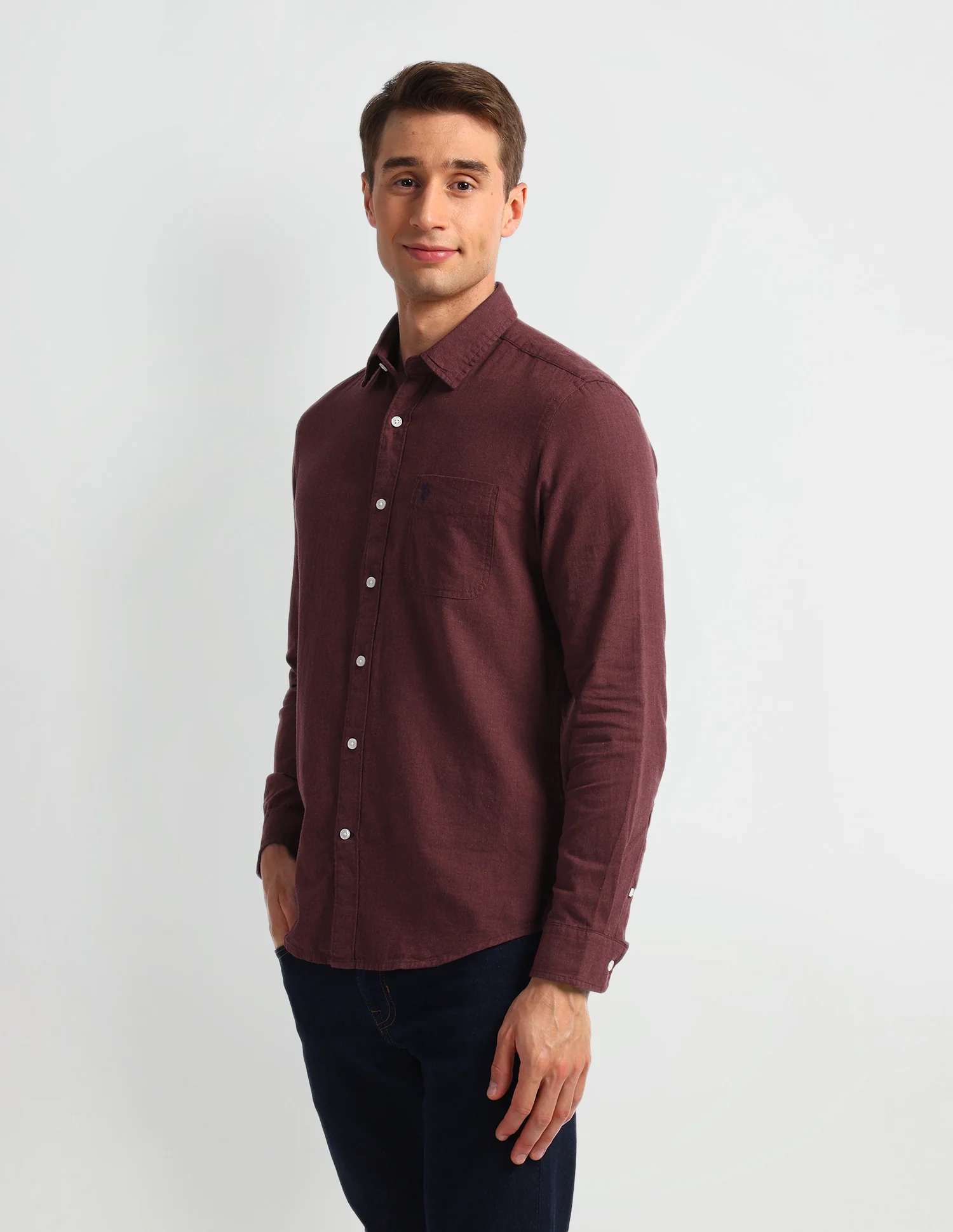 Solid Slim Fit Shirt - Image 4