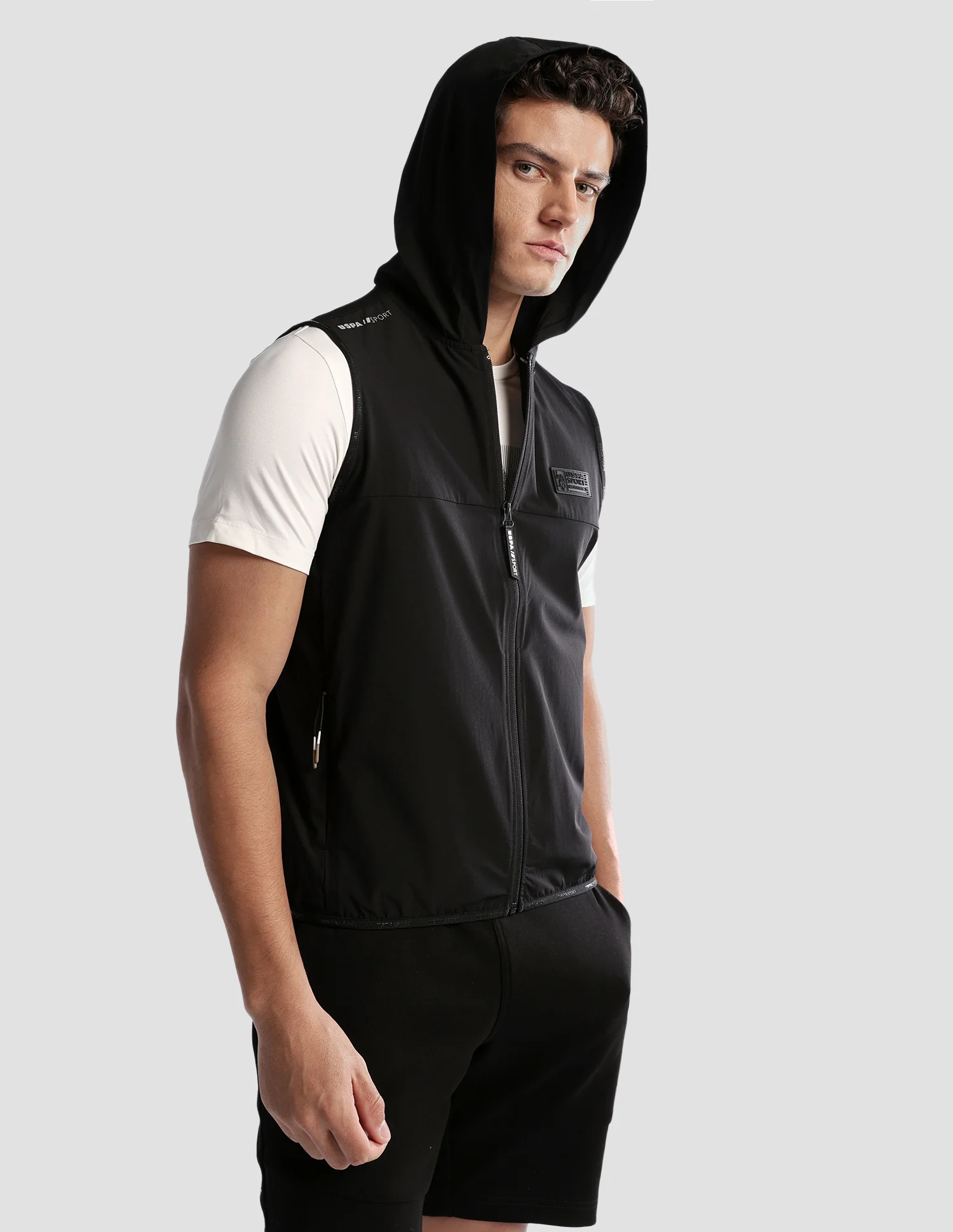 Solid Regular Fit Active Jacket - Image 4