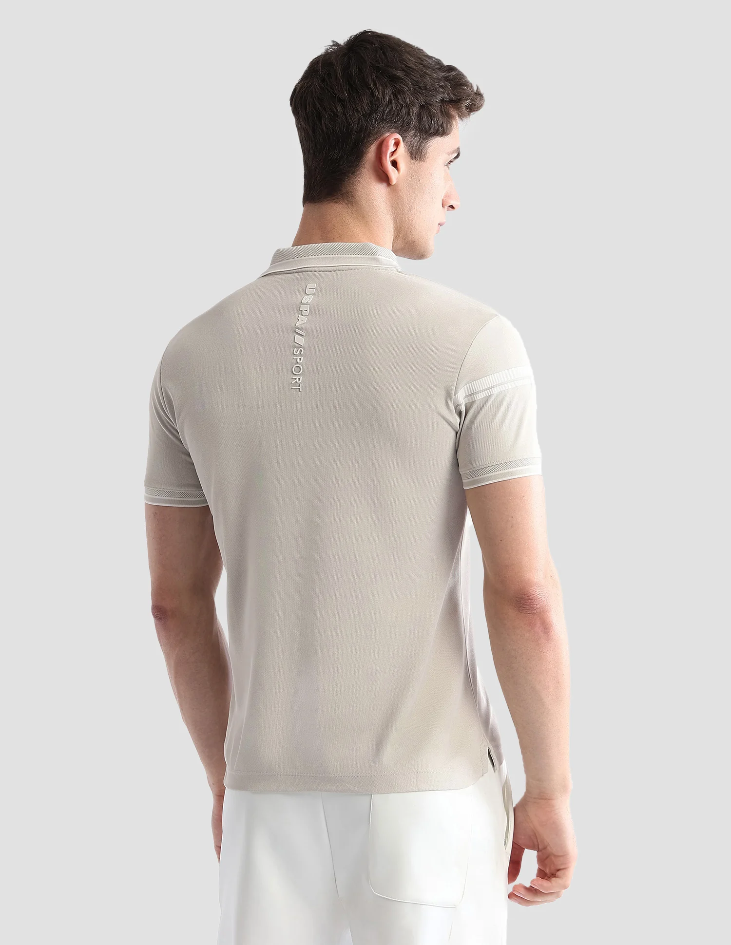 Solid Regular Fit Active Polo Shirt - Image 5