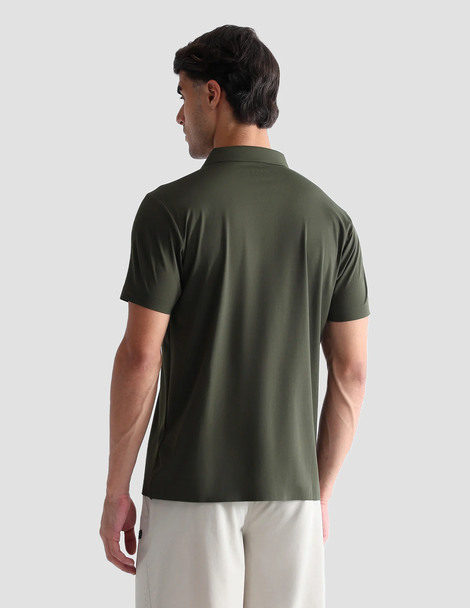 Solid Regular Fit Active Polo Shirt - Image 5