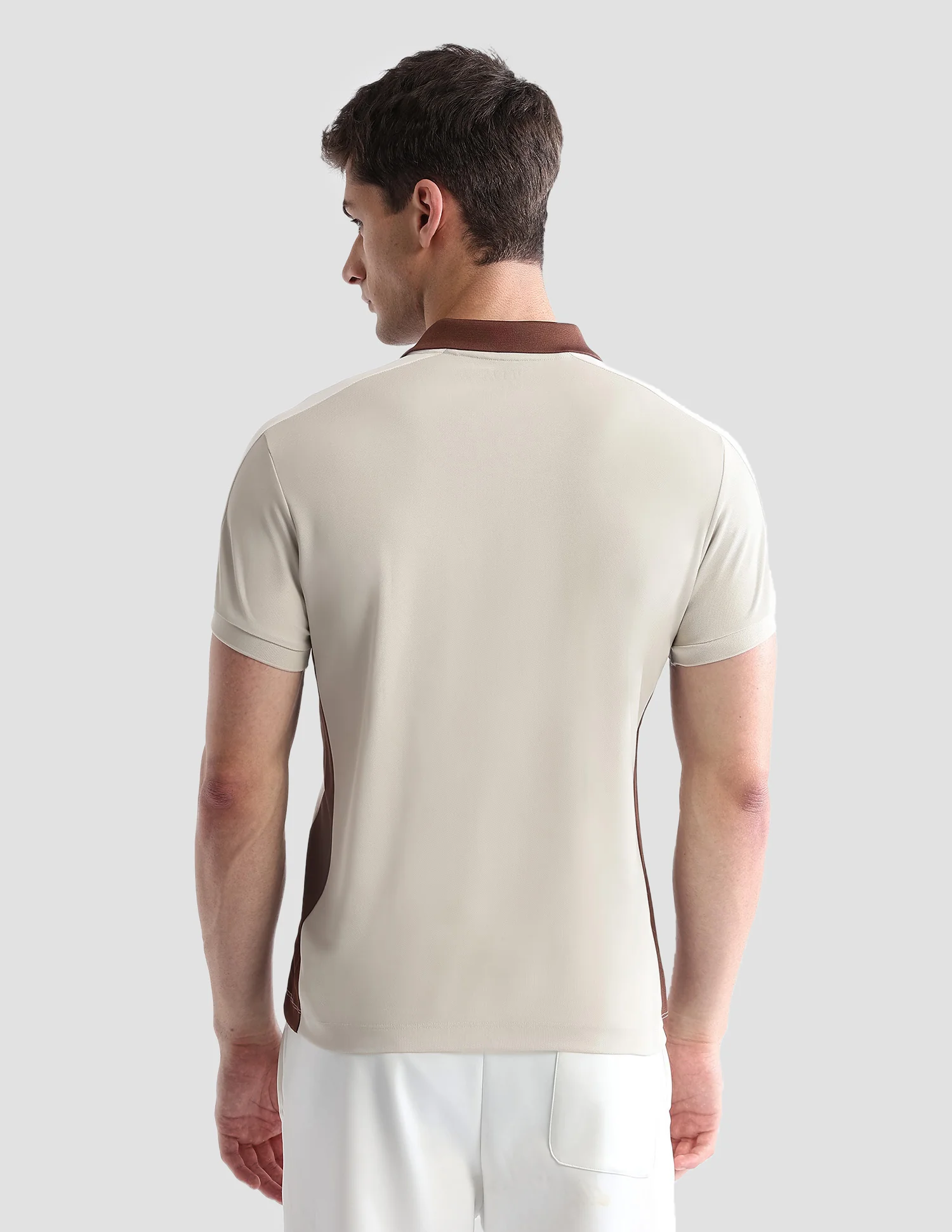 Solid Regular Fit Active Polo Shirt - Image 5