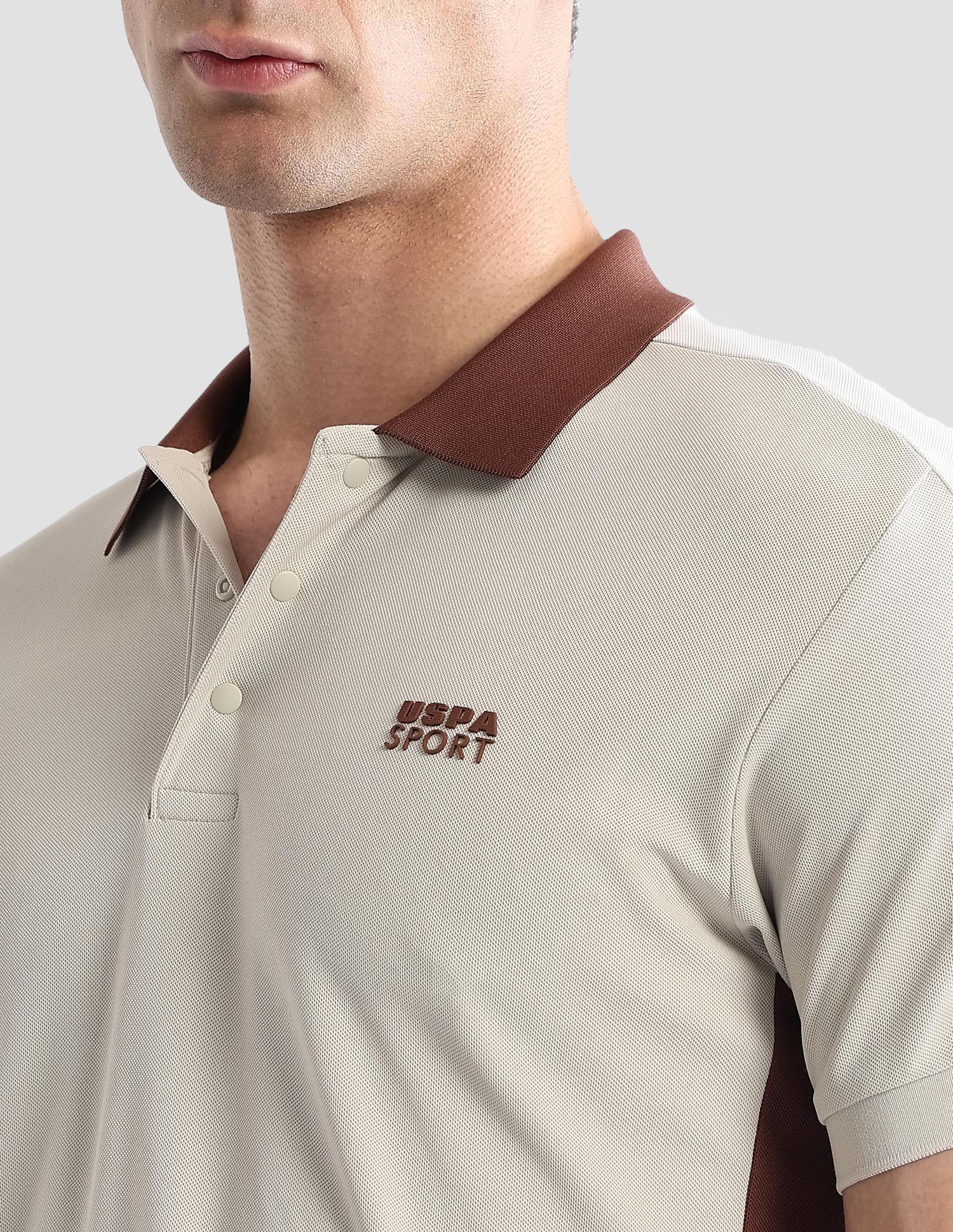 Solid Regular Fit Active Polo Shirt - Image 7