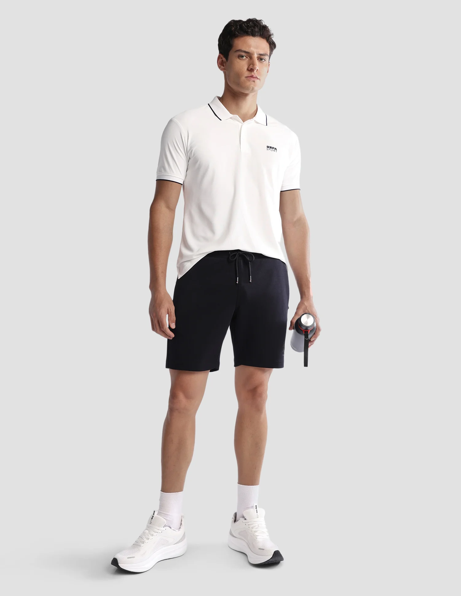 Solid Regular Fit Active Polo Shirt - Image 3