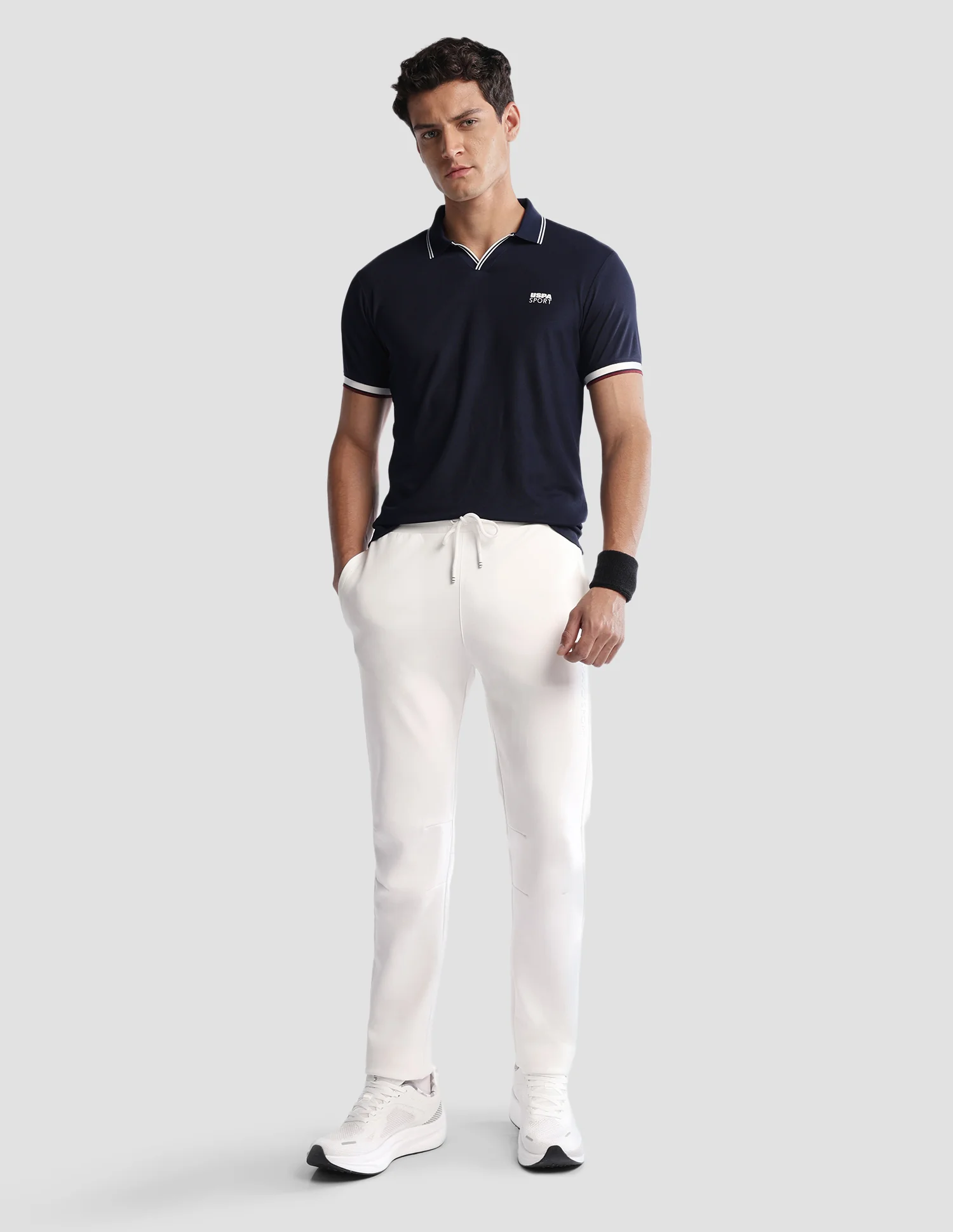 Solid Regular Fit Active Polo Shirt - Image 3
