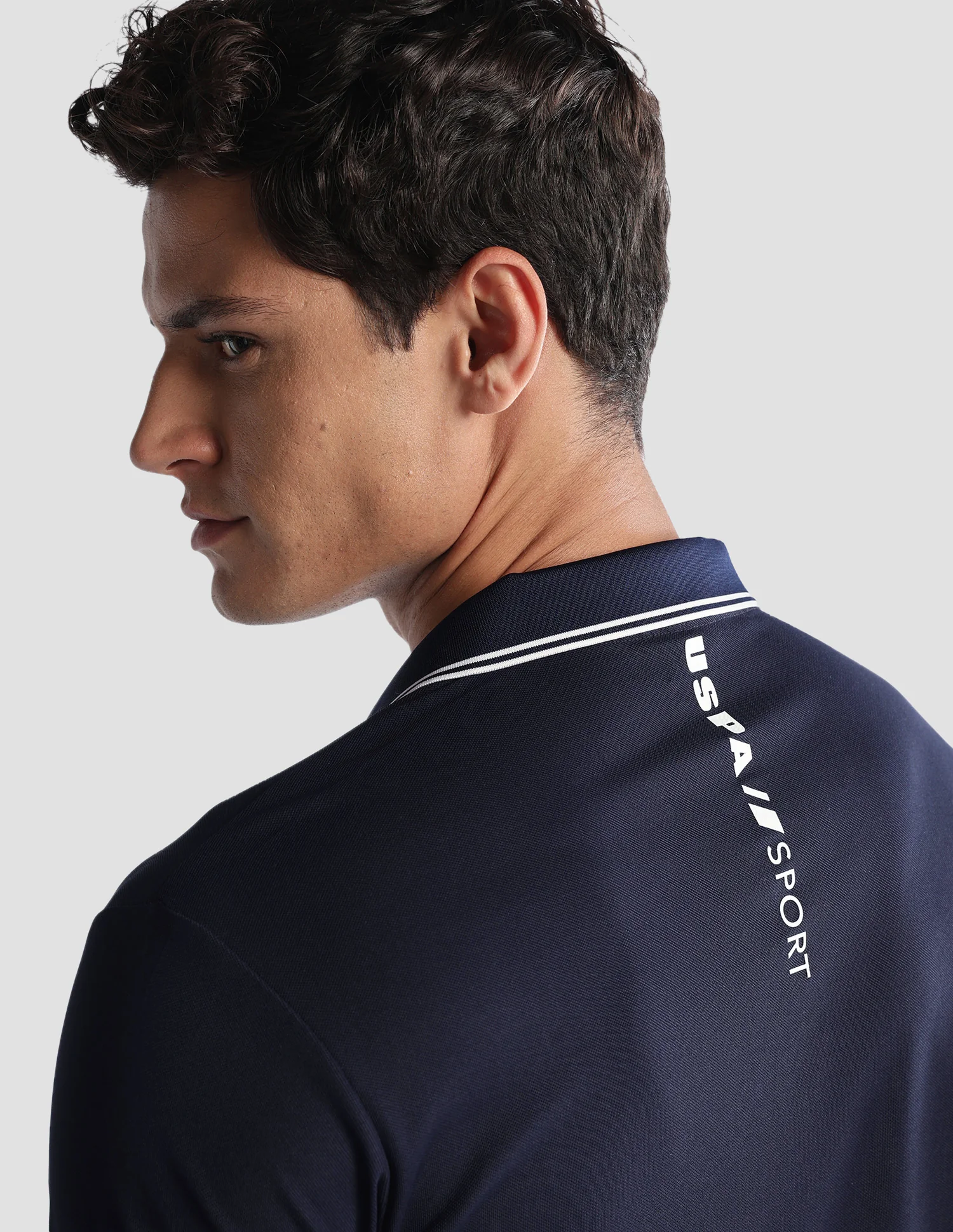 Solid Regular Fit Active Polo Shirt - Image 8