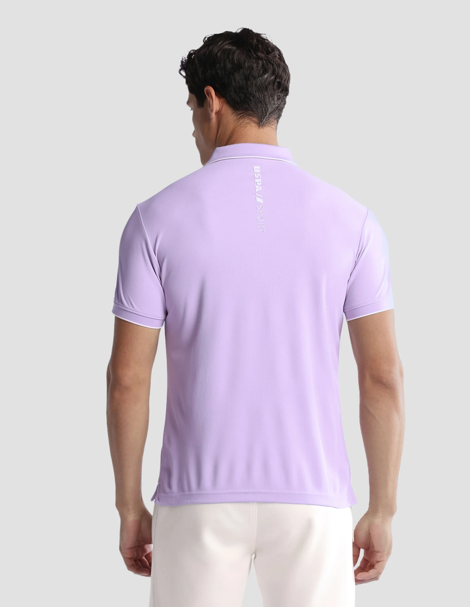 Solid Regular Fit Active Polo Shirt - Image 5