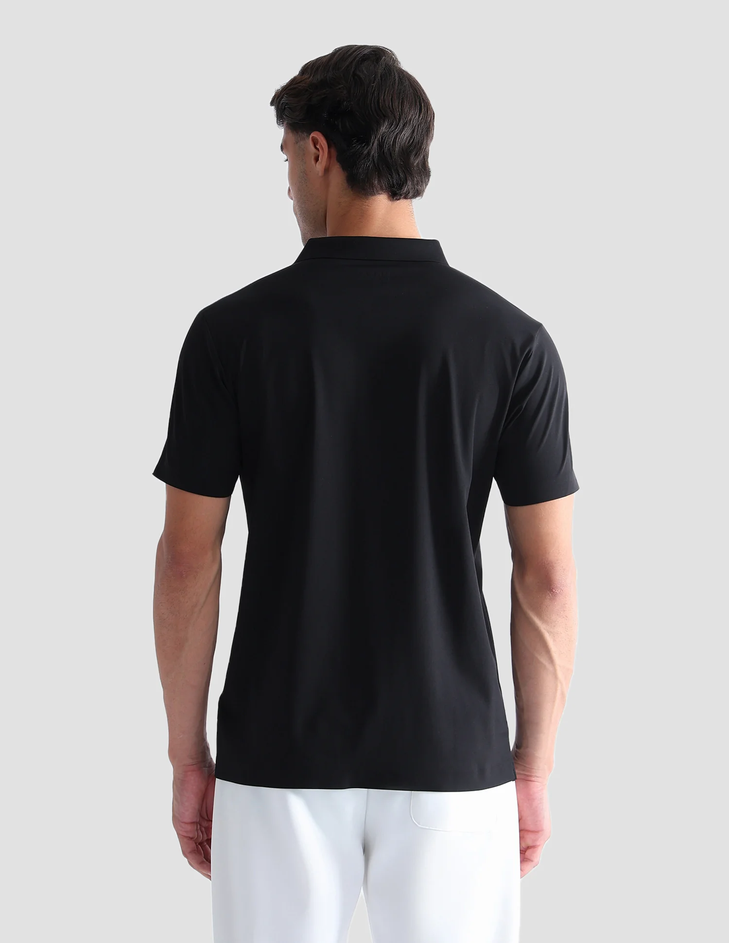 Solid Regular Fit Active Polo Shirt - Image 5