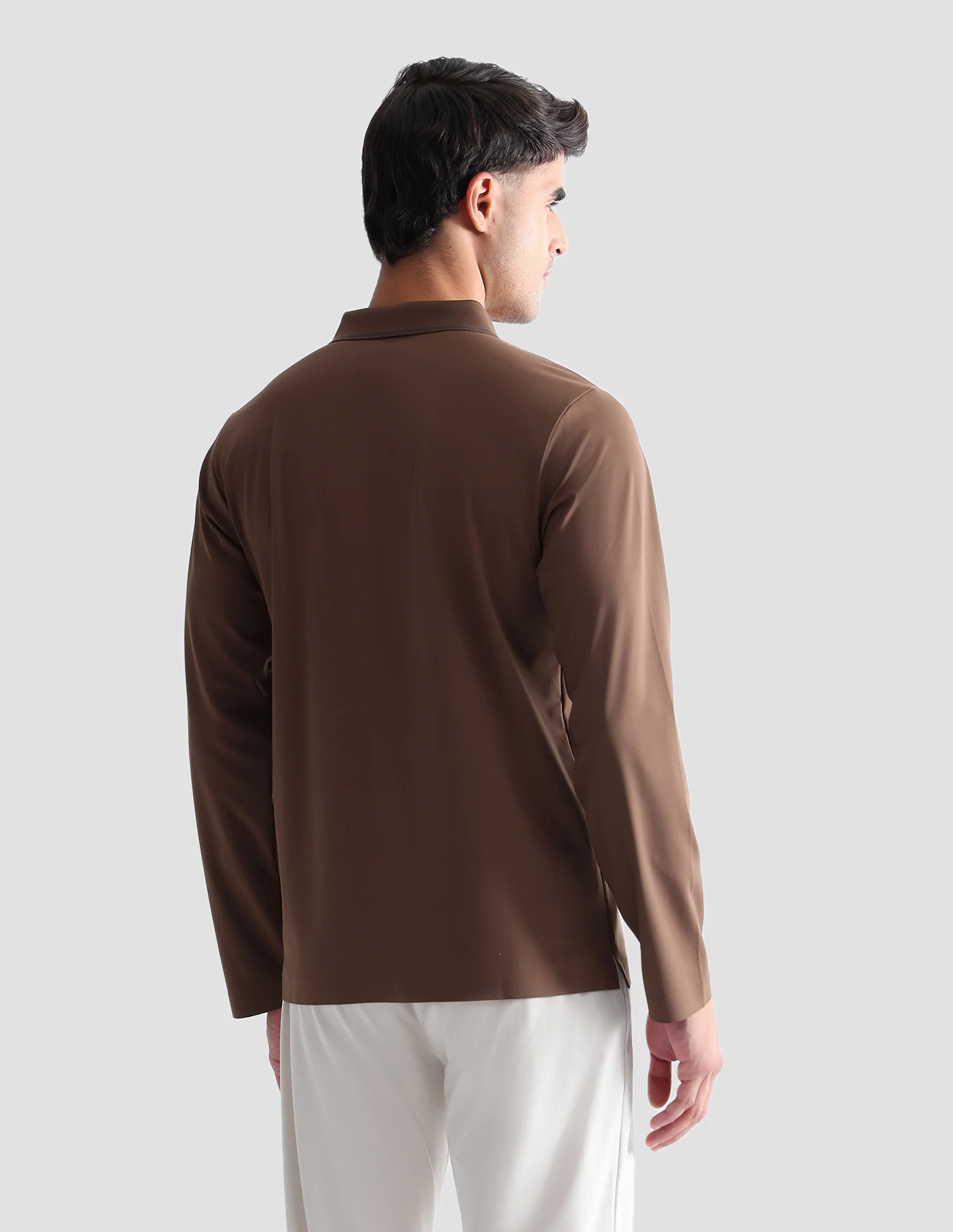 Solid Regular Fit Active Polo Shirt - Image 5