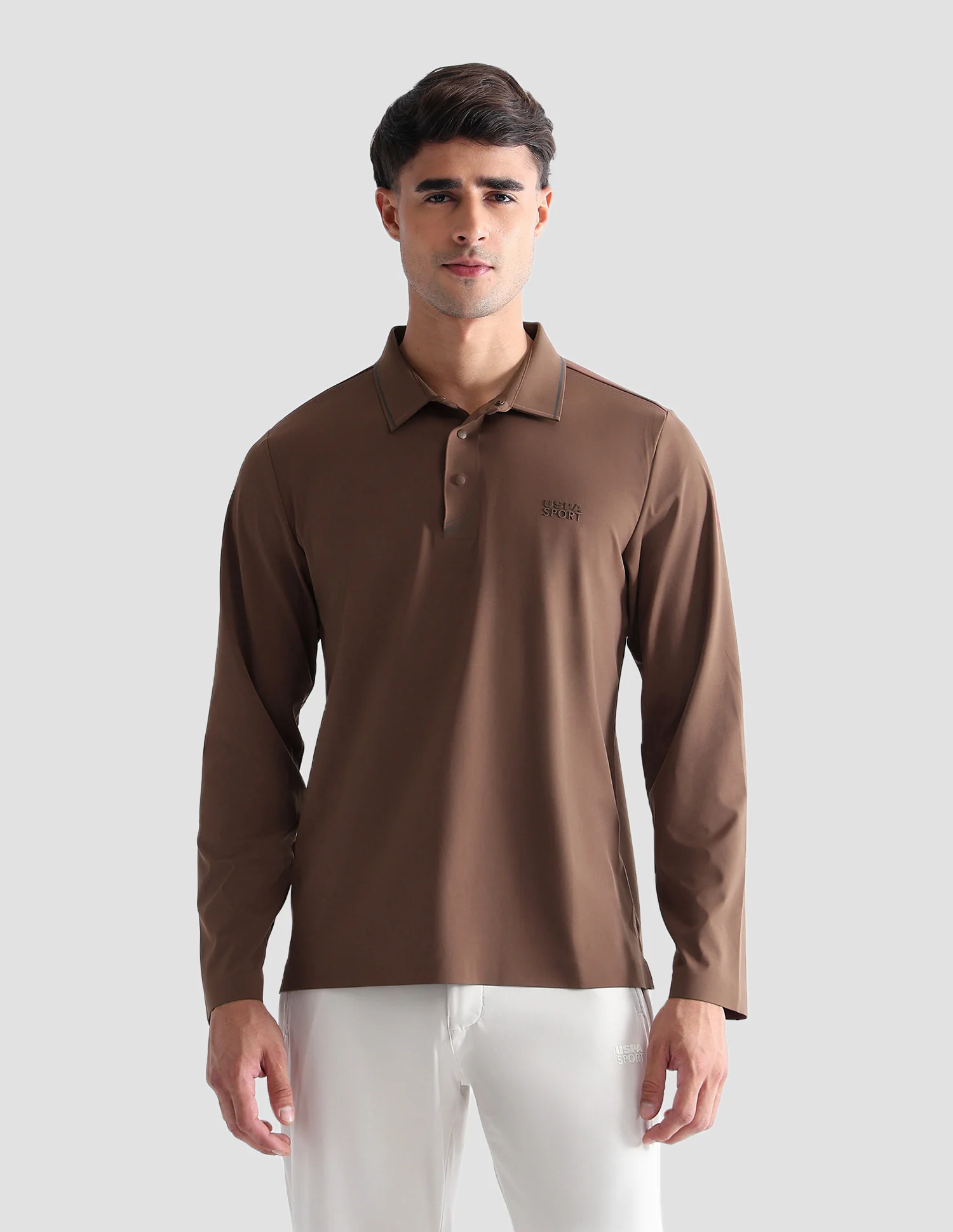 Solid Regular Fit Active Polo Shirt - Image 6
