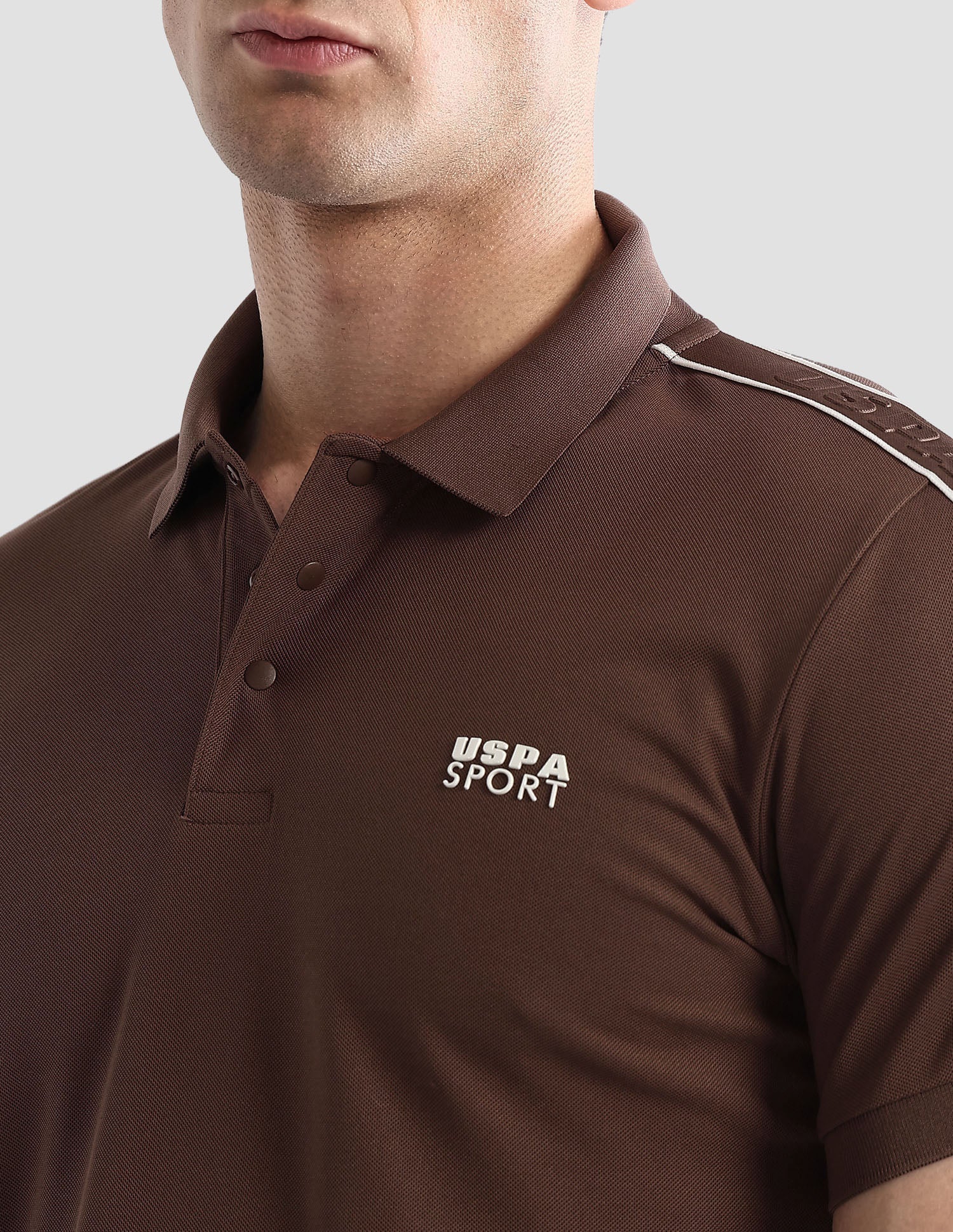 Solid Regular Fit Active Polo Shirt - Image 7