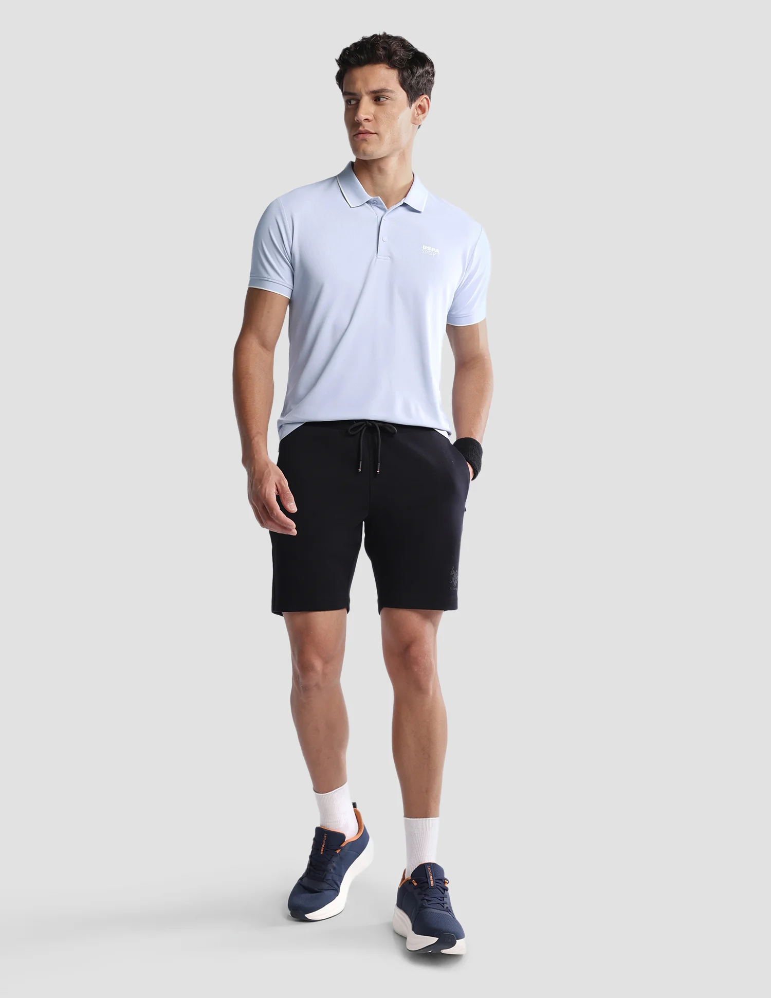 Solid Regular Fit Active Polo Shirt - Image 3
