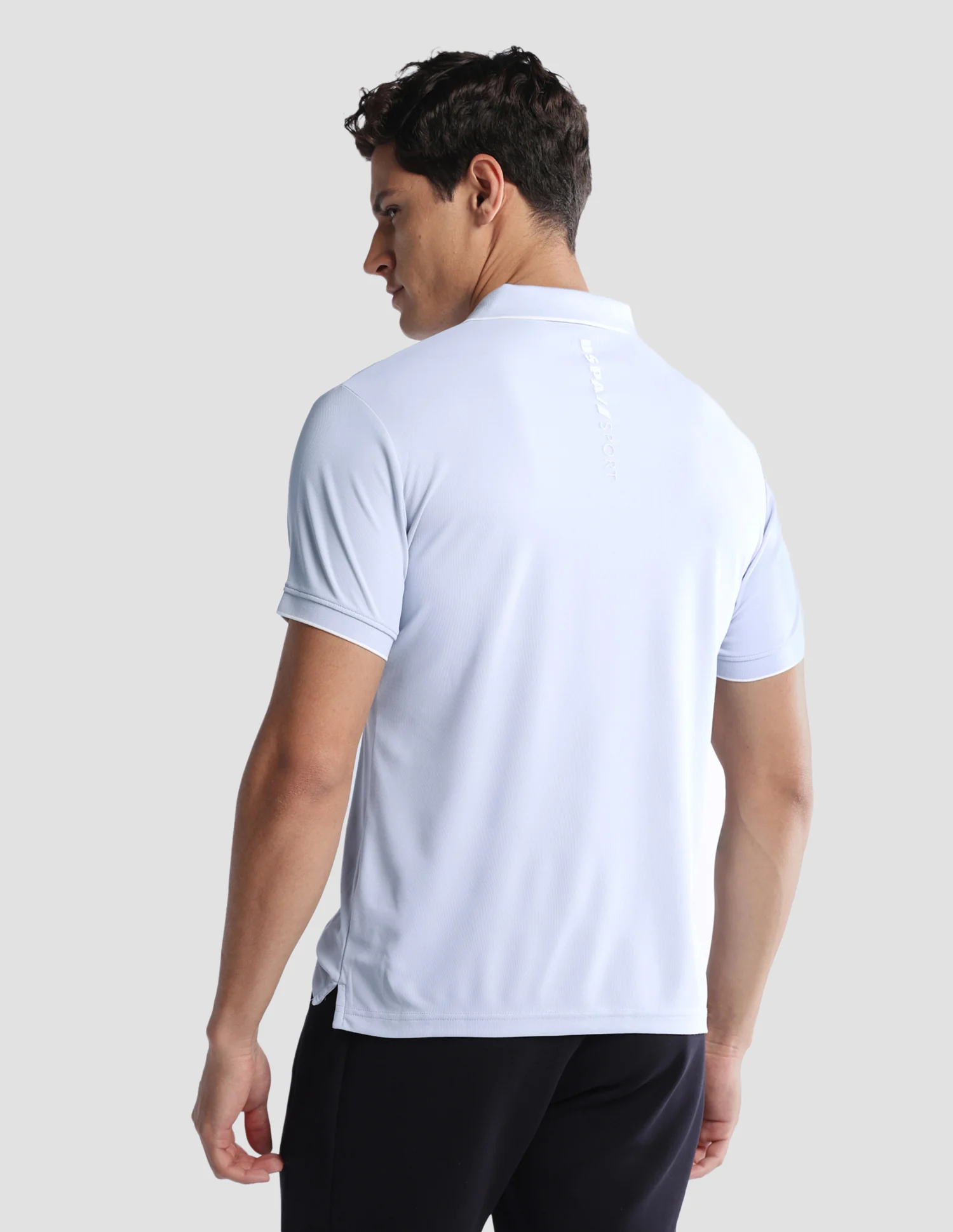 Solid Regular Fit Active Polo Shirt - Image 5