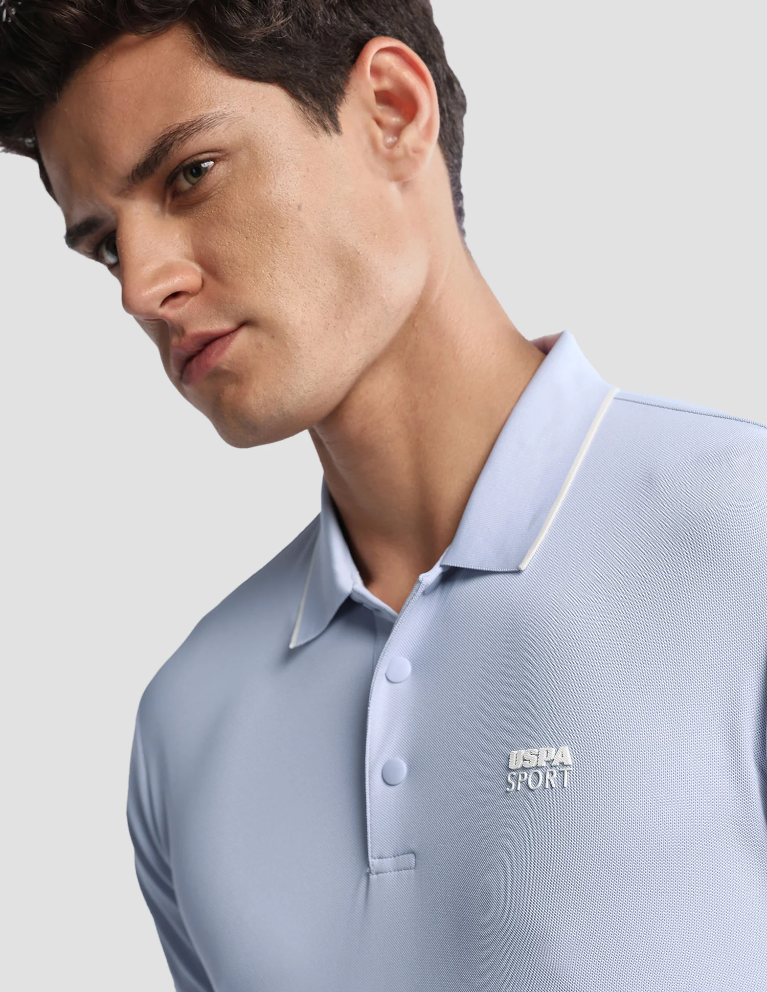Solid Regular Fit Active Polo Shirt - Image 7
