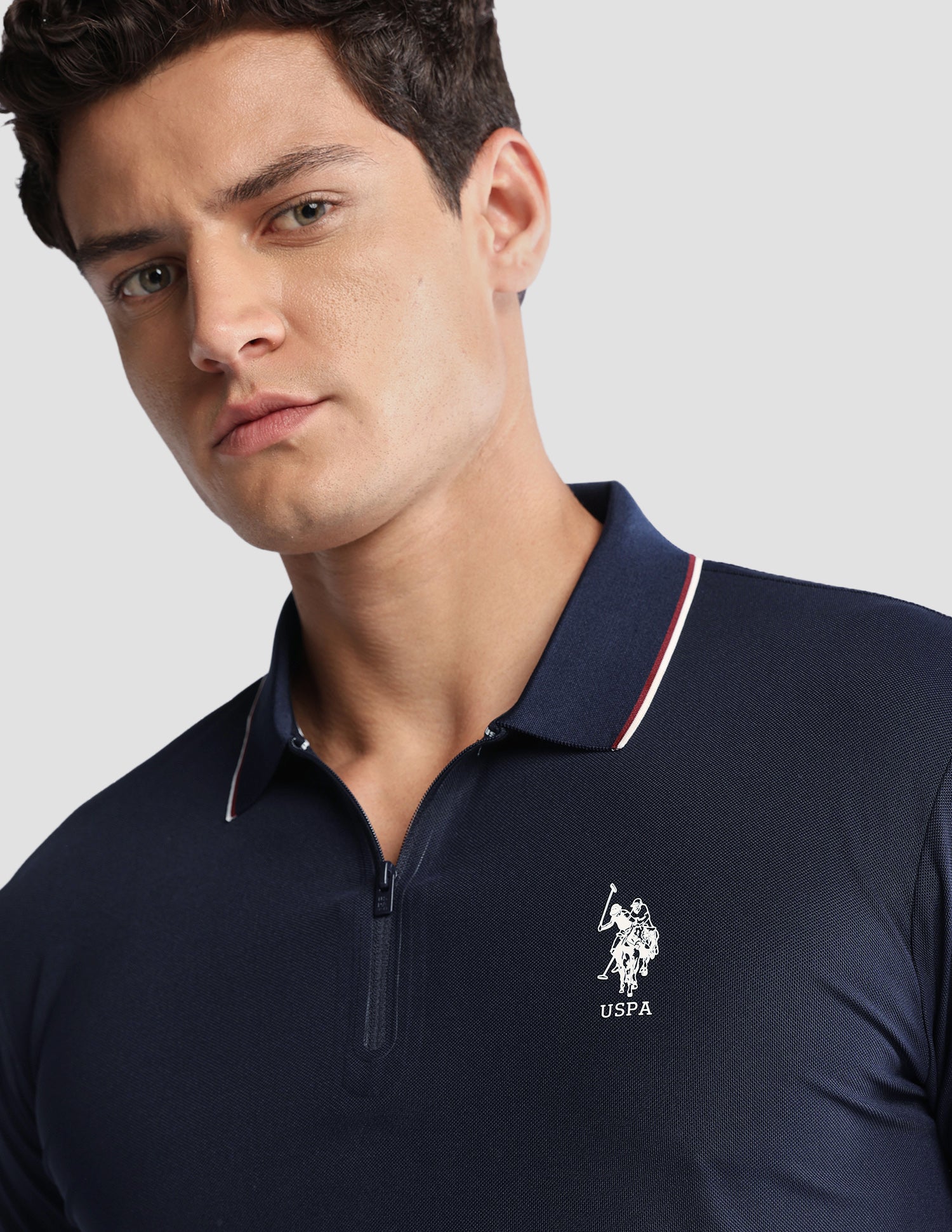 Solid Regular Fit Active Polo Shirt - Image 7